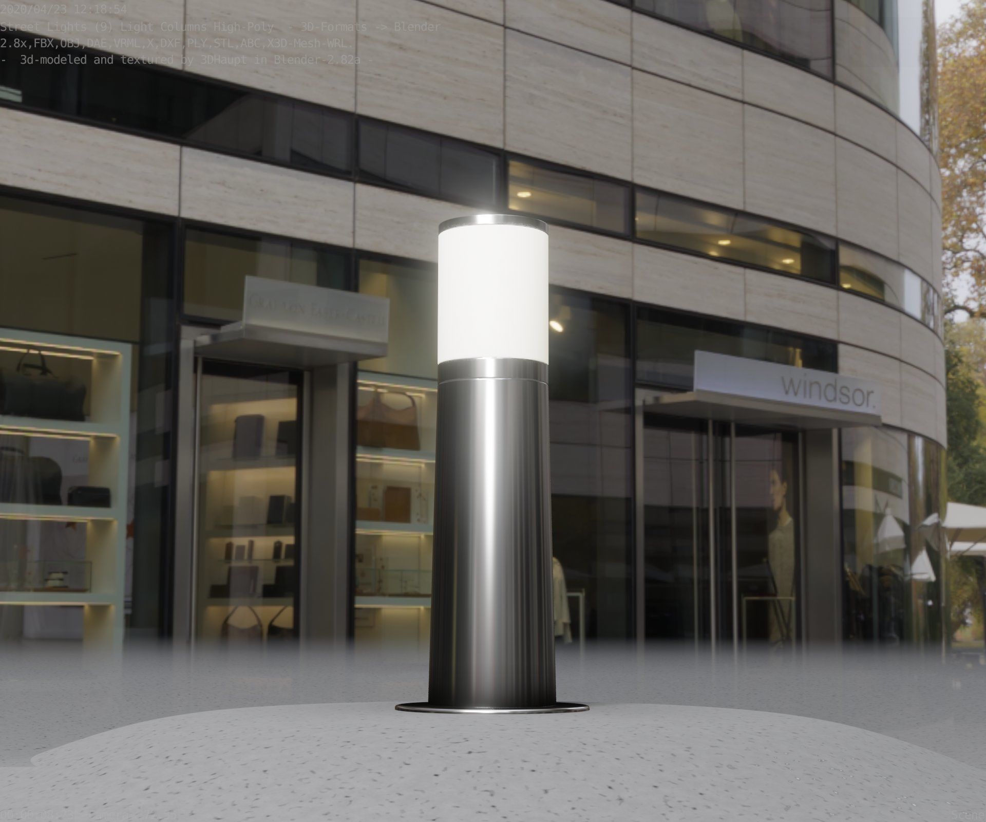 Light Column -3- Street Light -9- 3D model_17