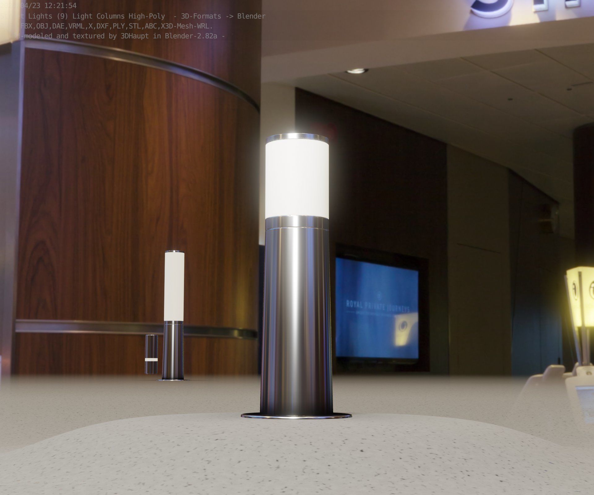 Light Column -3- Street Light -9- 3D model_76