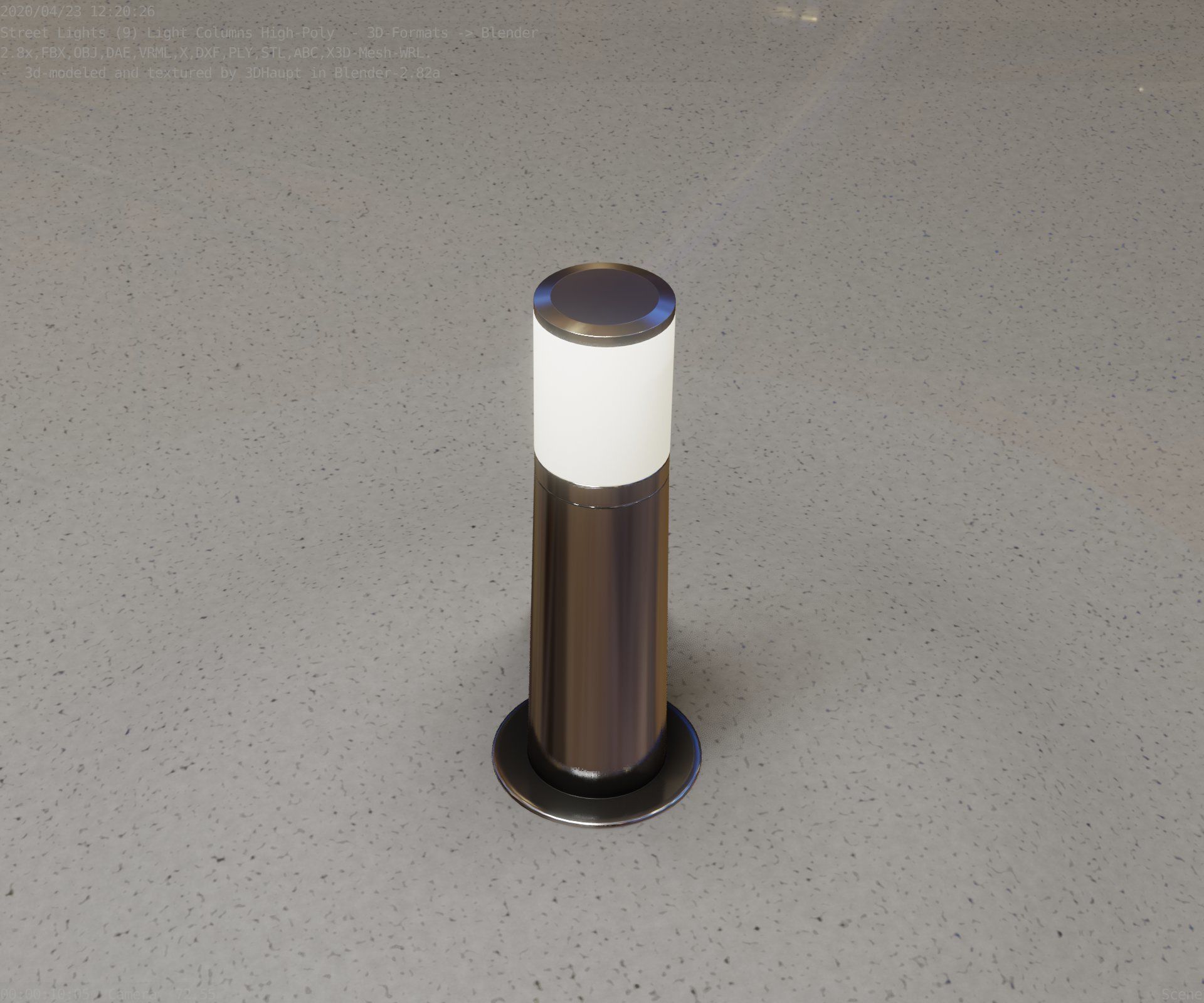 Light Column -3- Street Light -9- 3D model_45