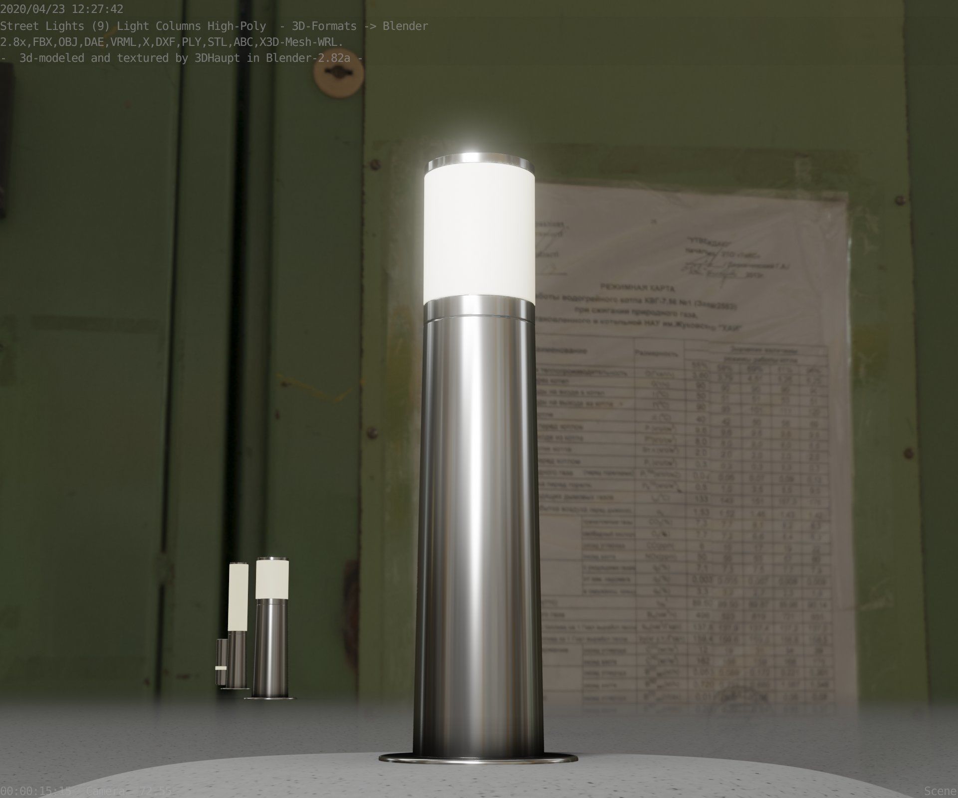 Light Column -4- Street Light -9- 3D model_75