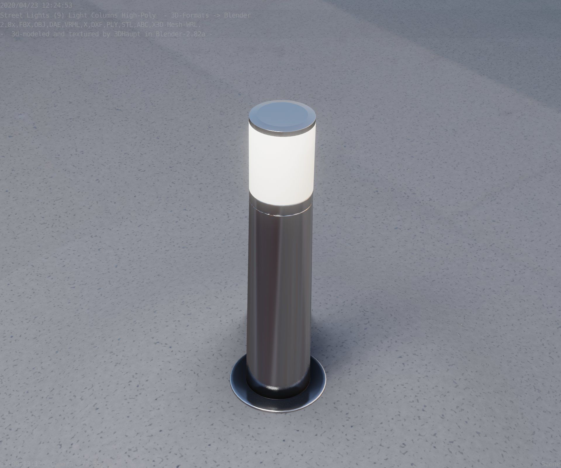 Light Column -4- Street Light -9- 3D model_35