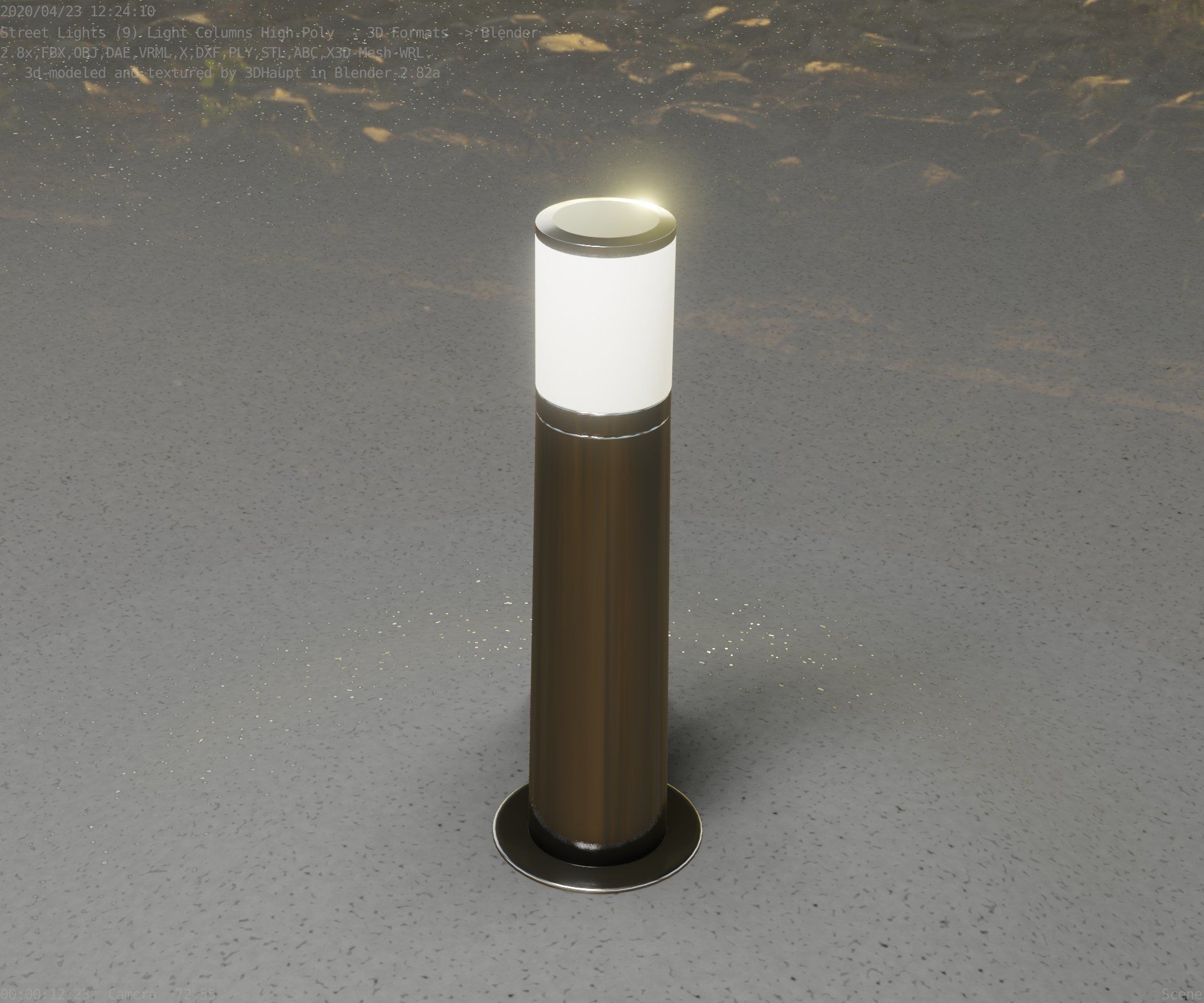 Light Column -4- Street Light -9- 3D model_22