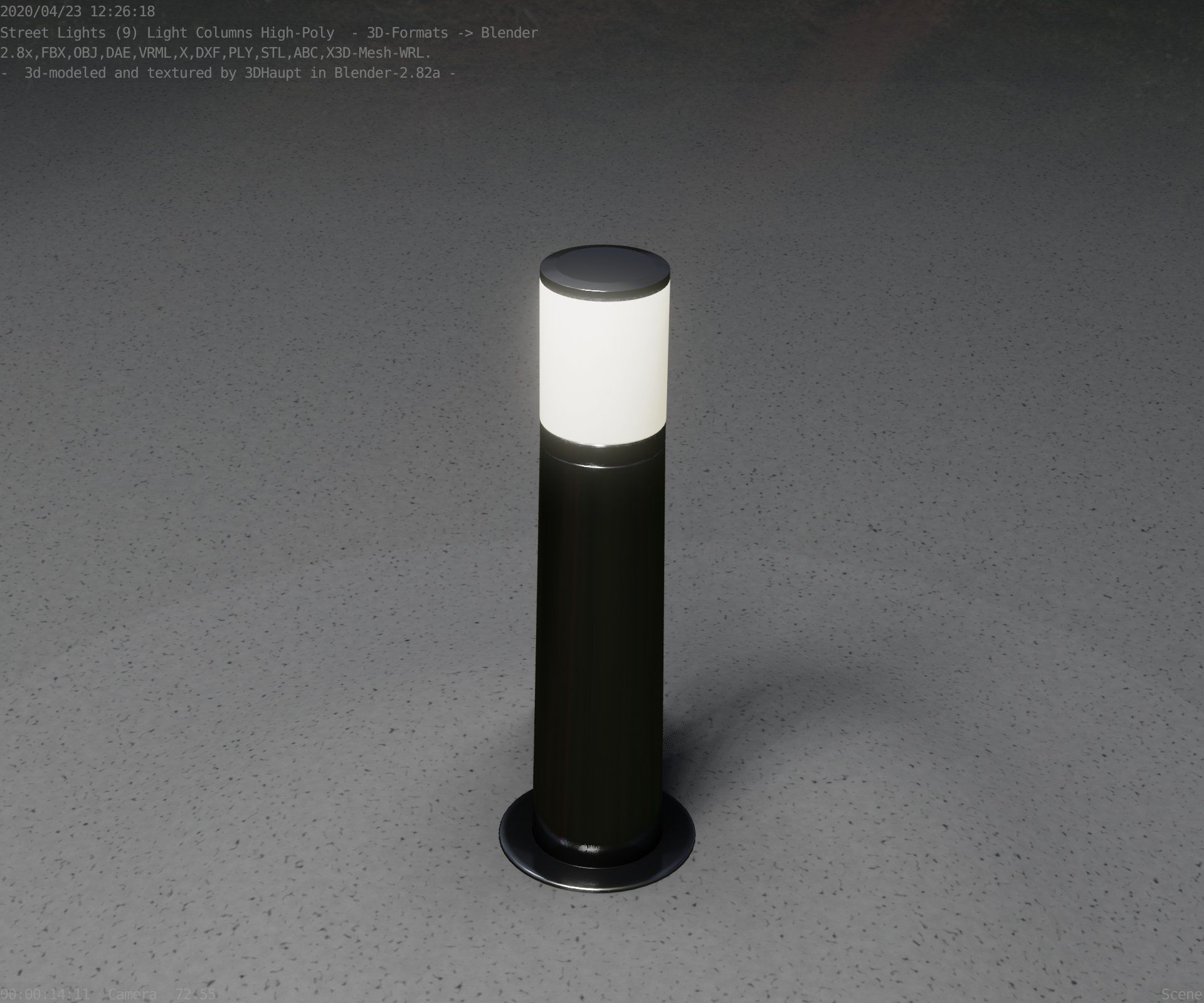Light Column -4- Street Light -9- 3D model_58