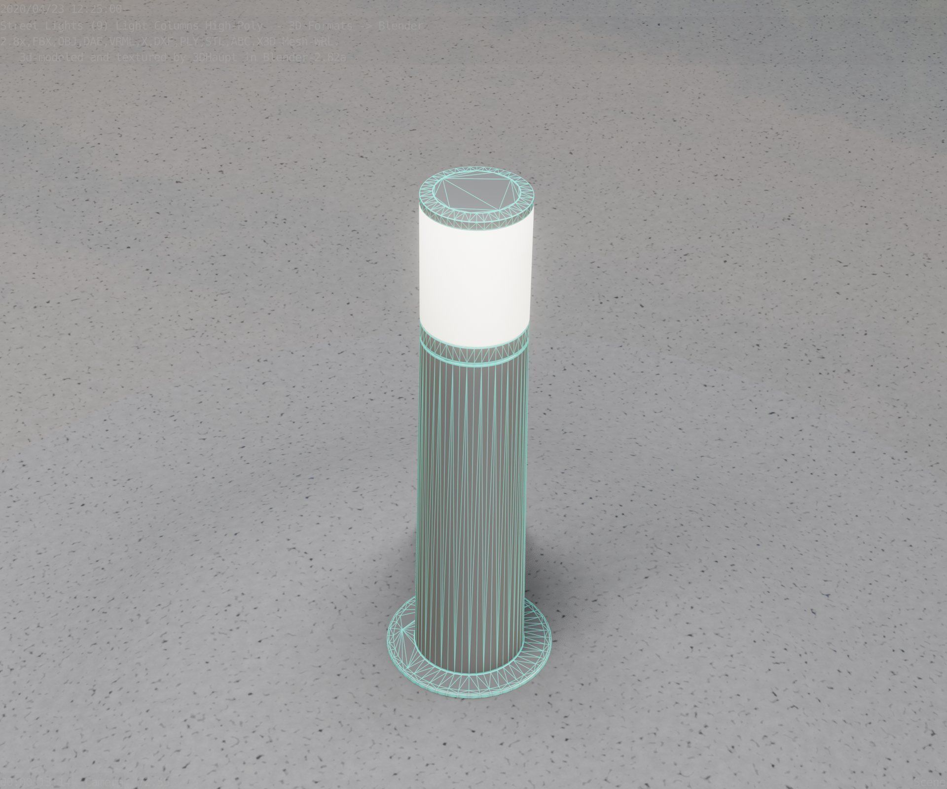 Light Column -4- Street Light -9- 3D model_37