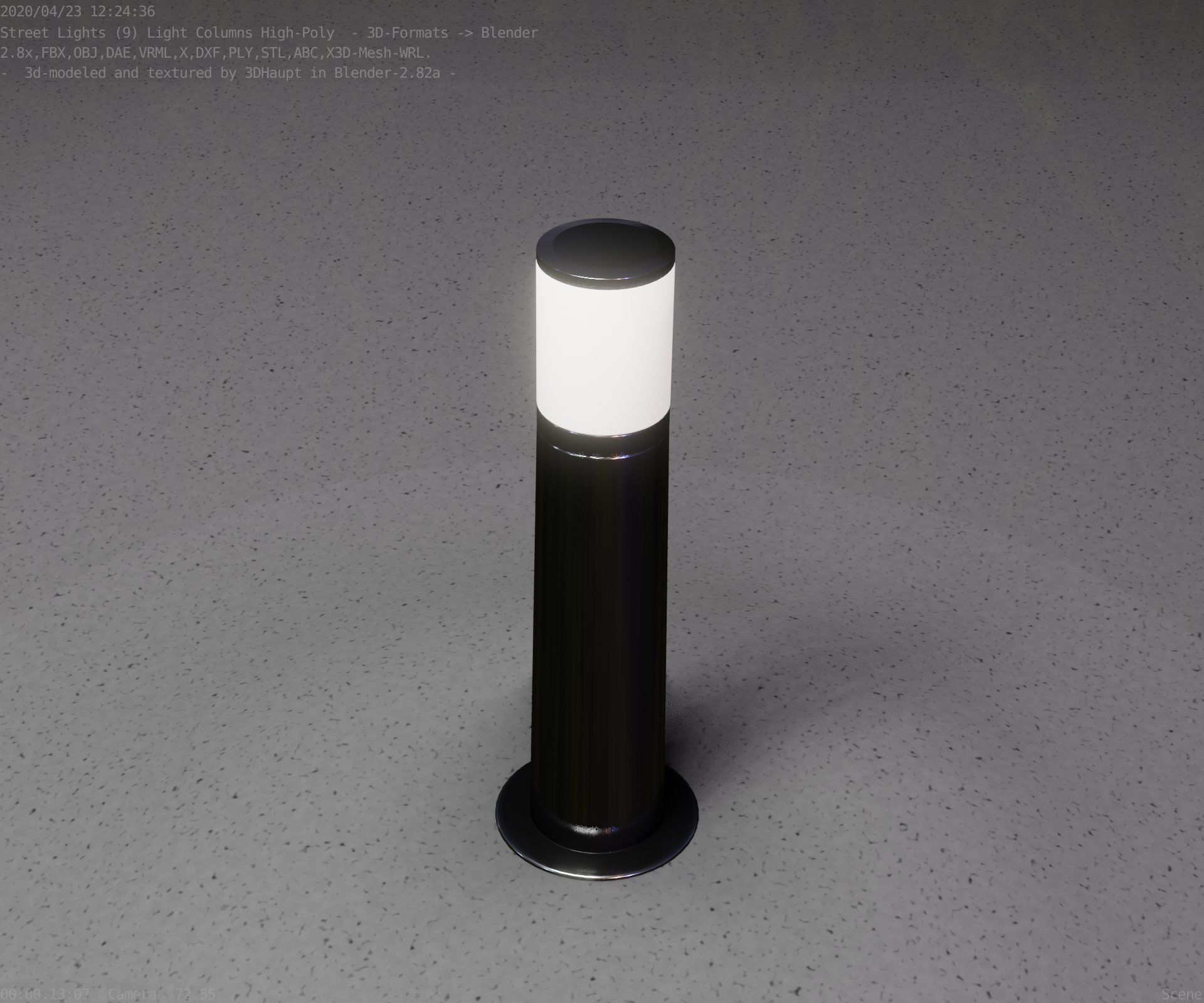Light Column -4- Street Light -9- 3D model_30