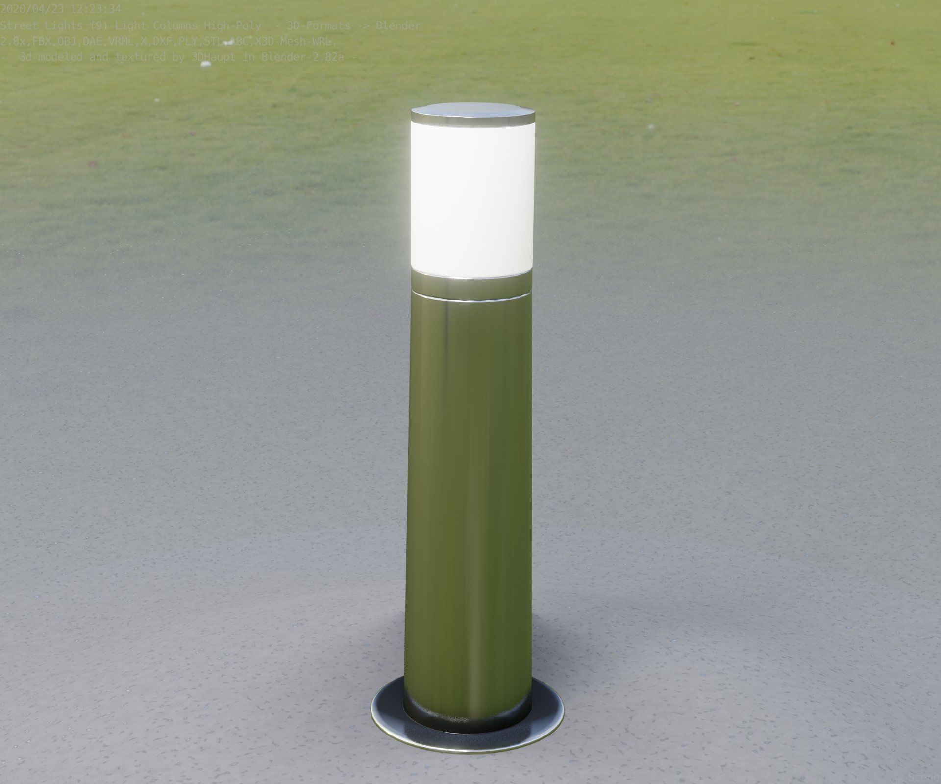 Light Column -4- Street Light -9- 3D model_14