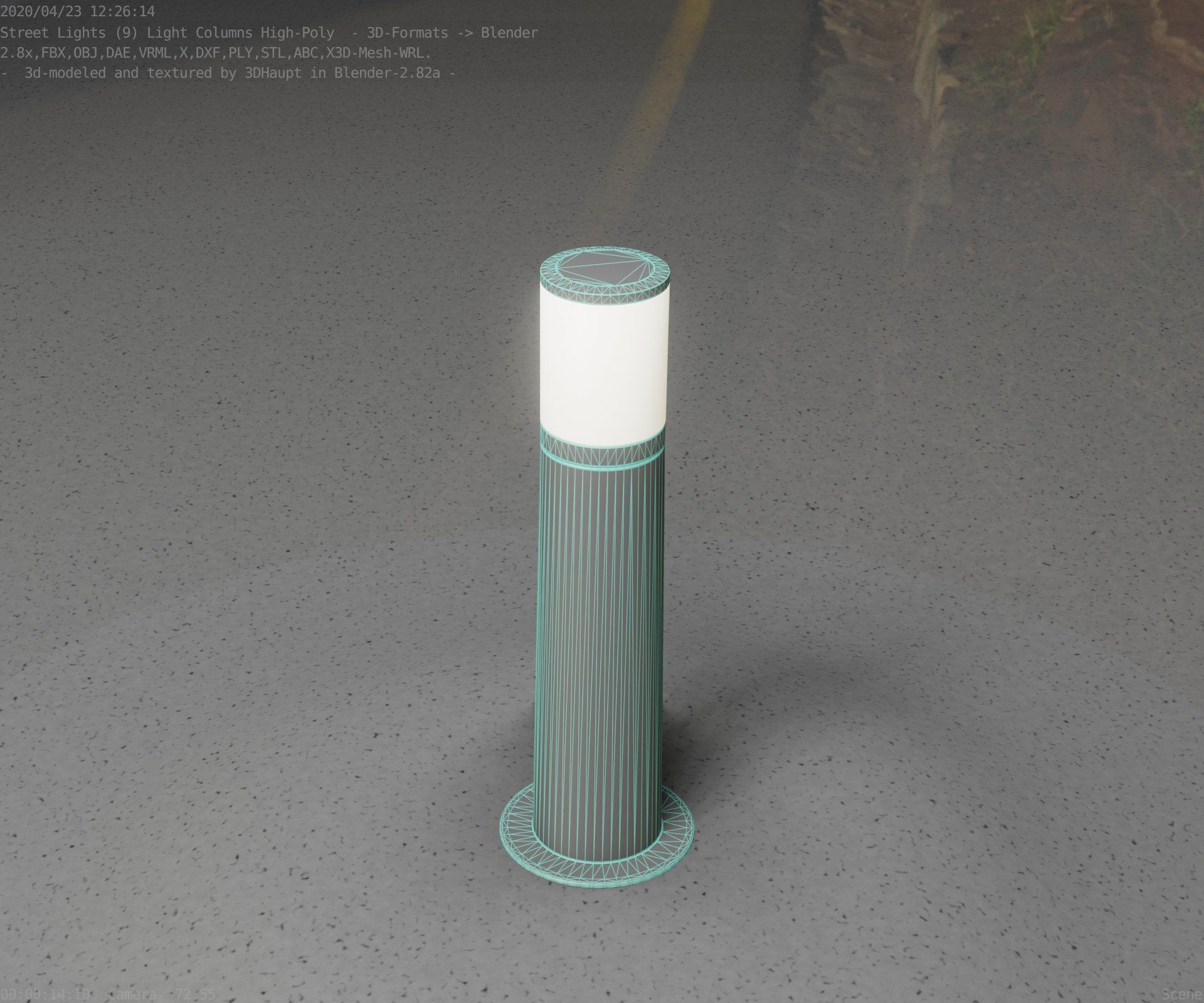 Light Column -4- Street Light -9- 3D model_57