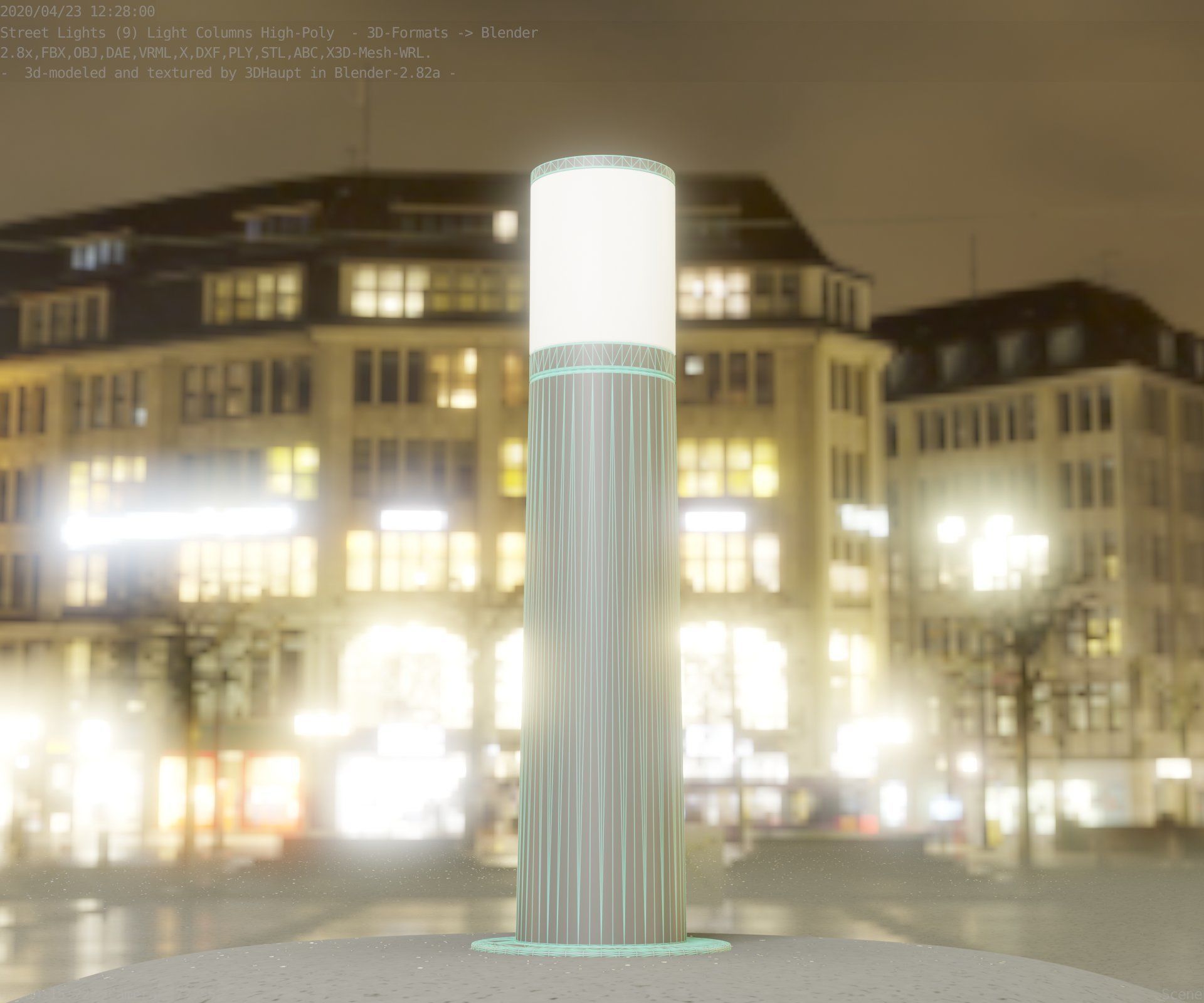 Light Column -4- Street Light -9- 3D model_82