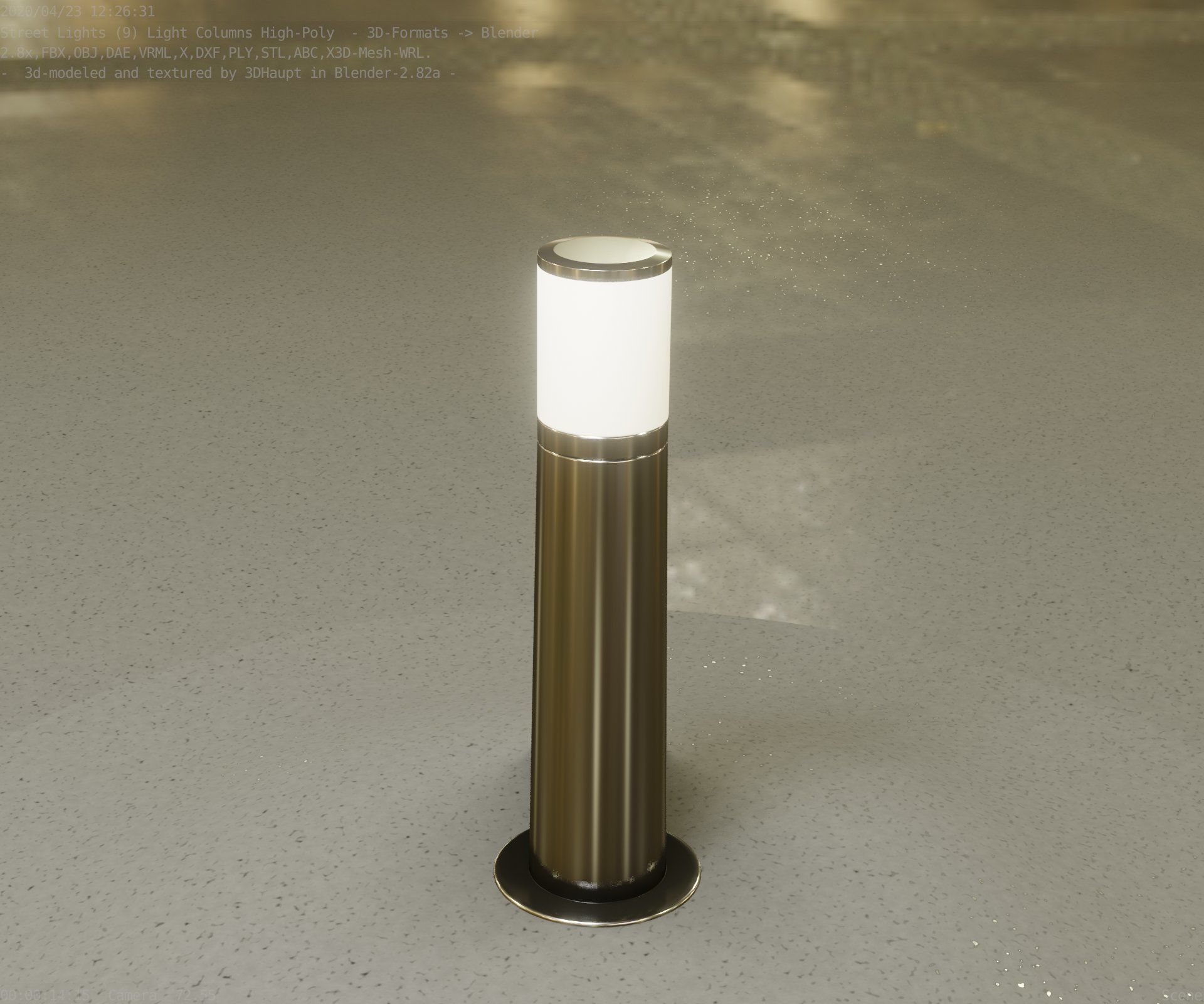 Light Column -4- Street Light -9- 3D model_62