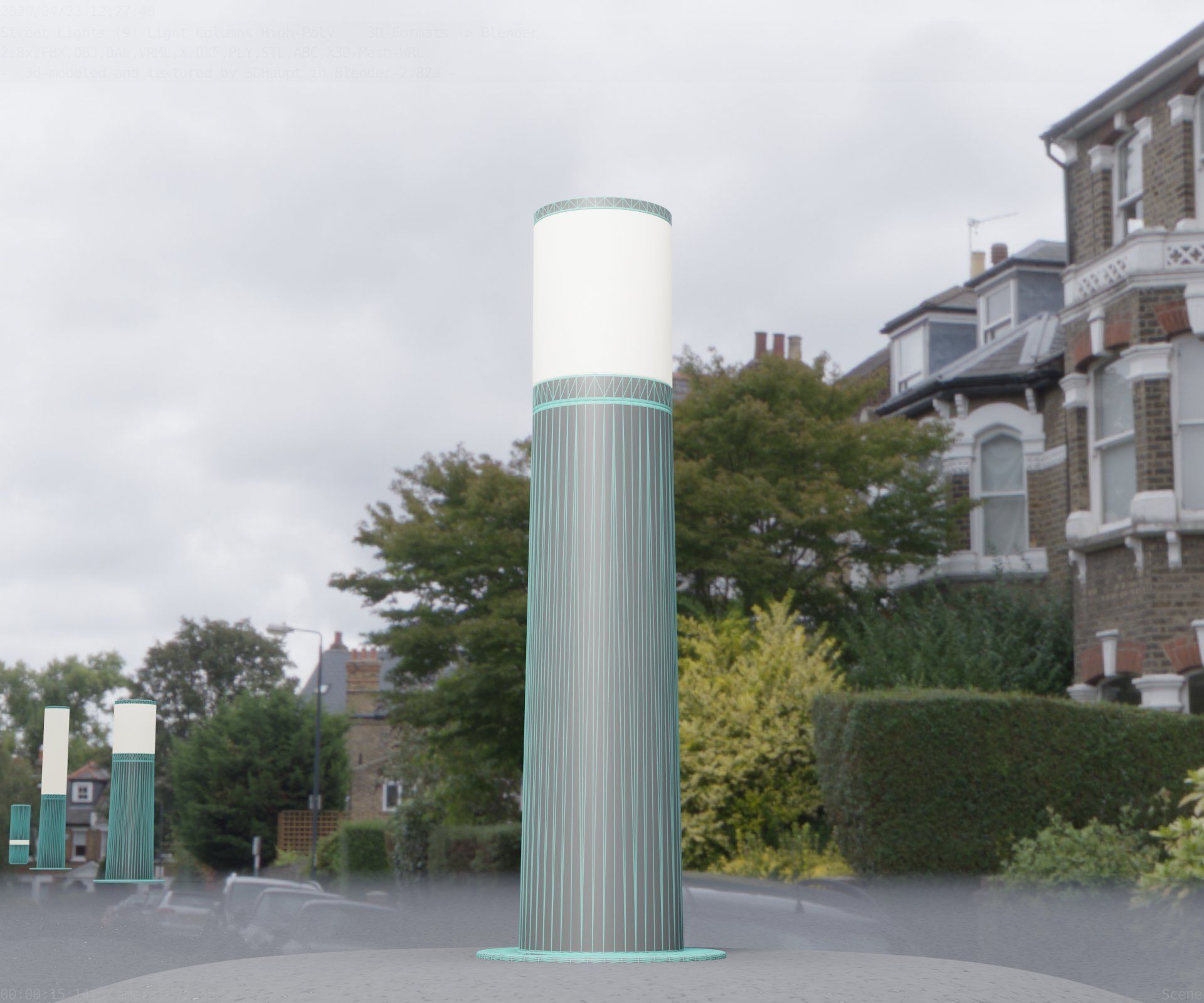 Light Column -4- Street Light -9- 3D model_74