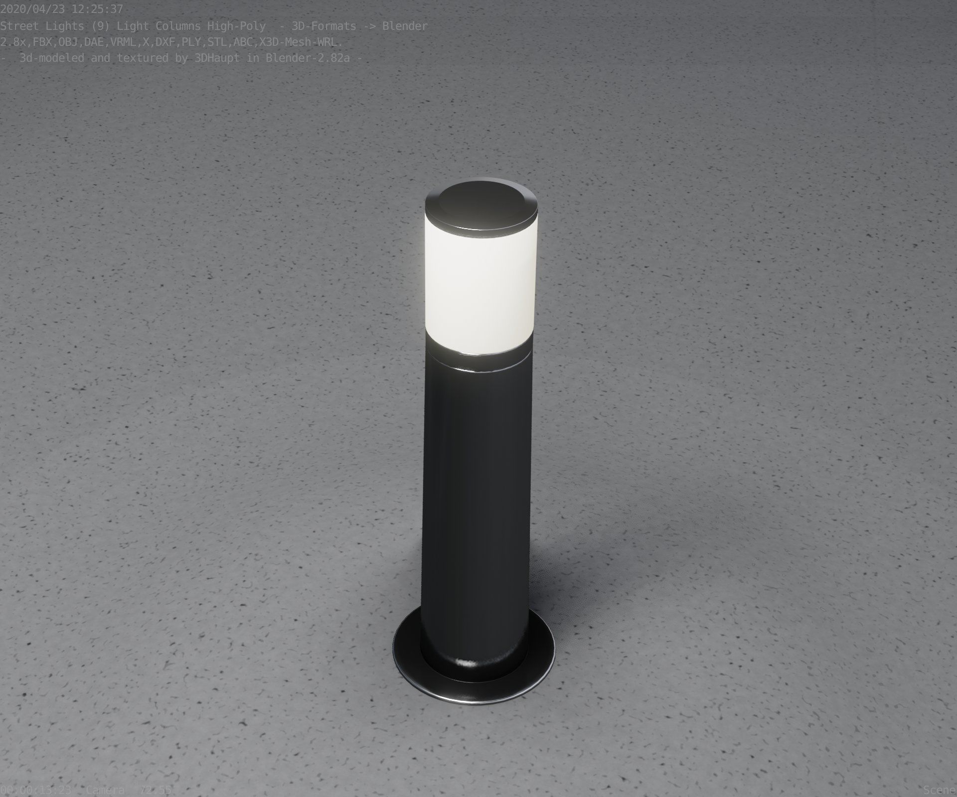 Light Column -4- Street Light -9- 3D model_46