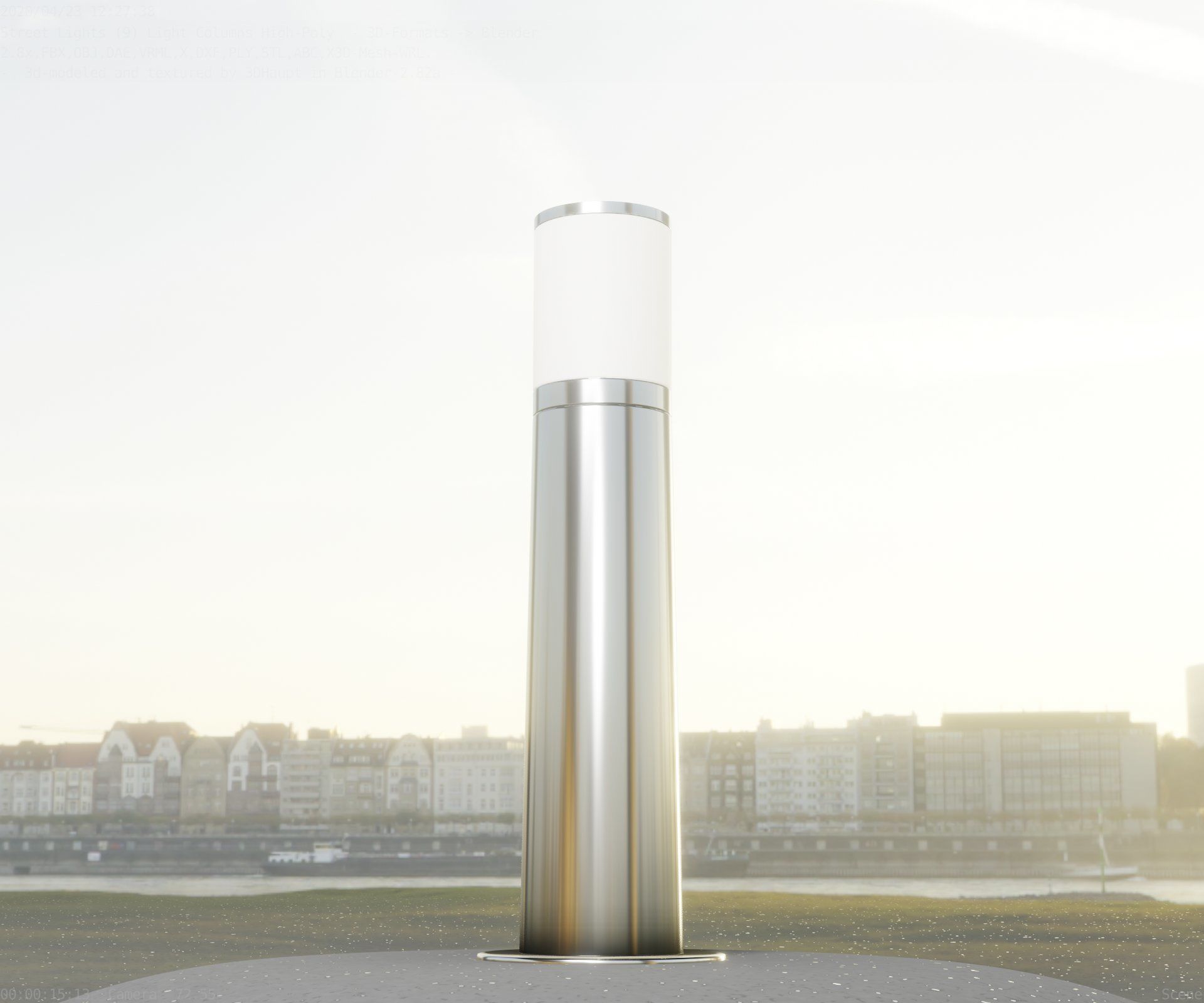 Light Column -4- Street Light -9- 3D model_73