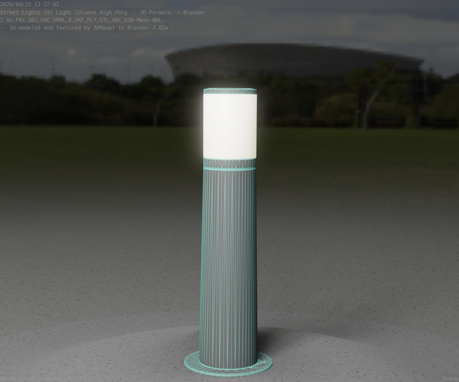 Light Column -4- Street Light -9- 3D model_69