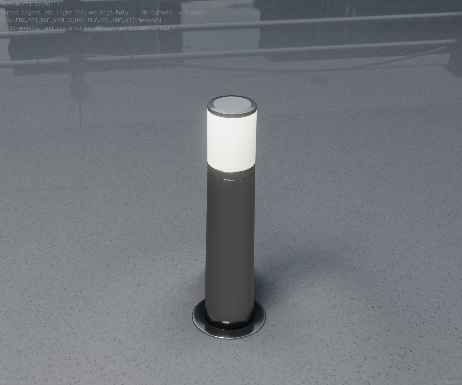 Light Column -4- Street Light -9- 3D model_56