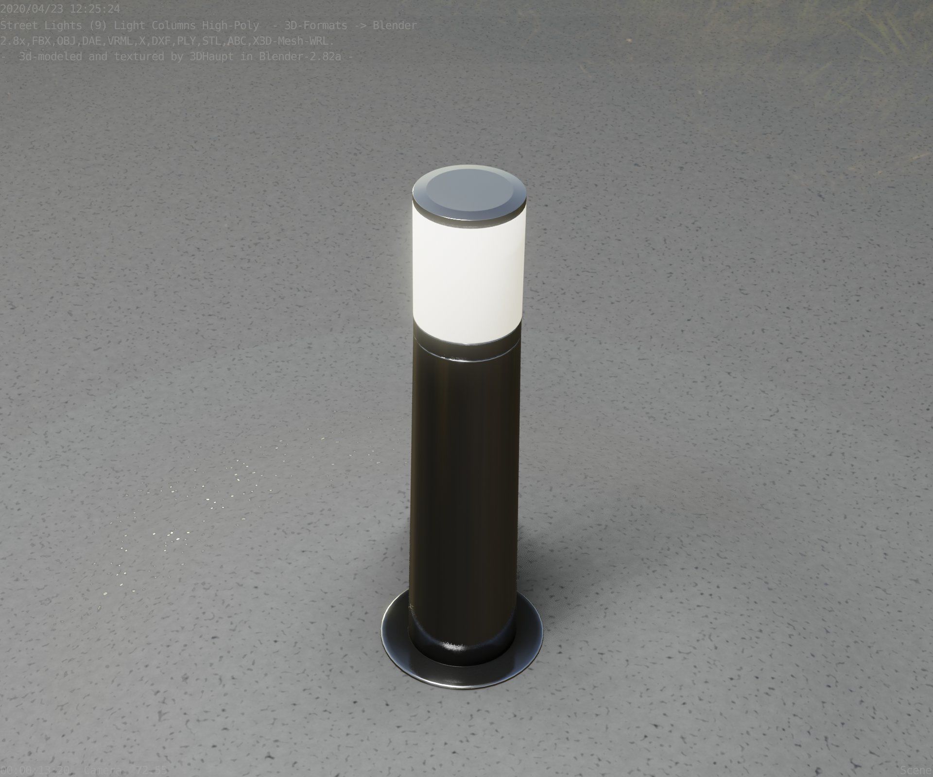 Light Column -4- Street Light -9- 3D model_43