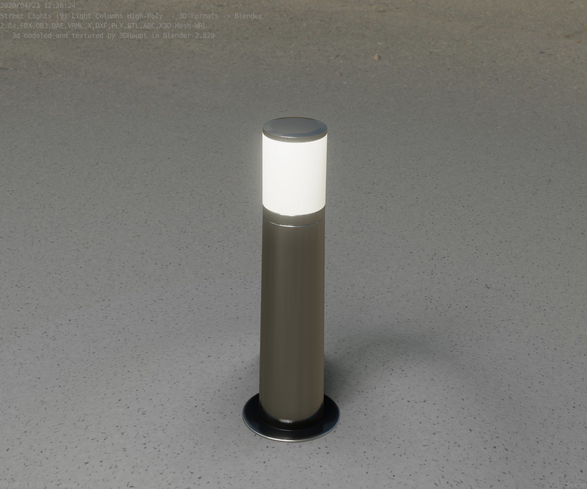 Light Column -4- Street Light -9- 3D model_60