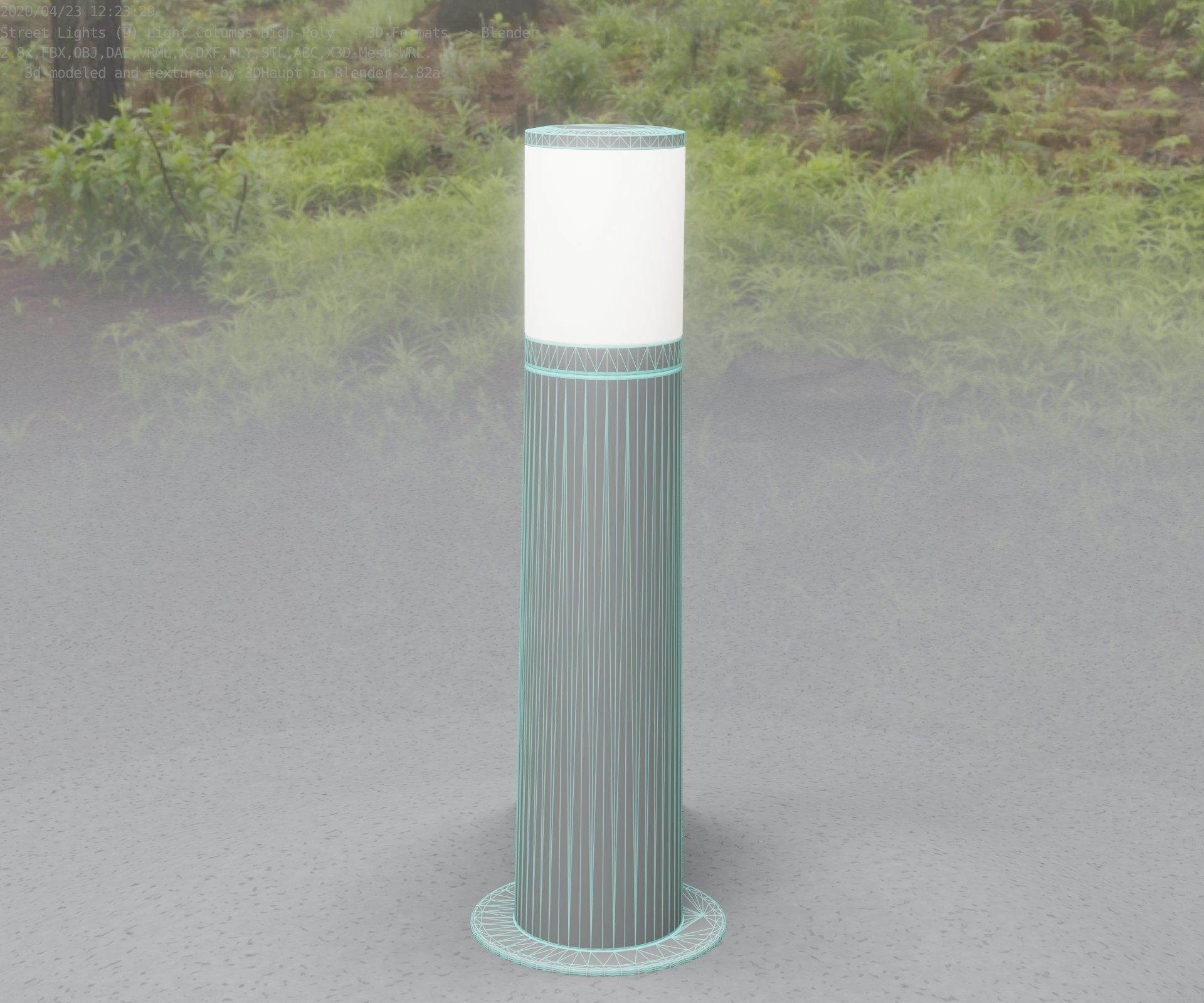 Light Column -4- Street Light -9- 3D model_13