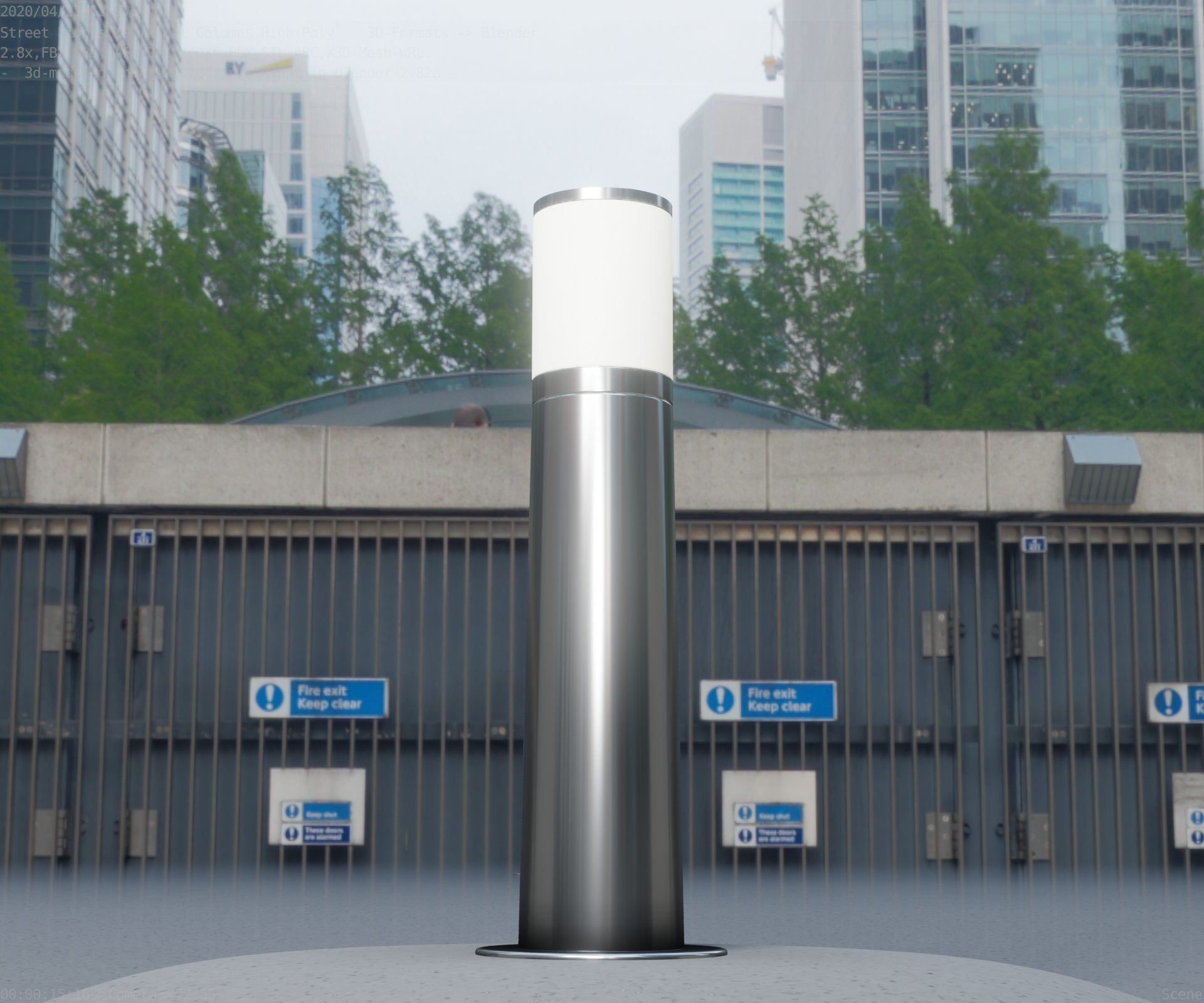Light Column -4- Street Light -9- 3D model_76