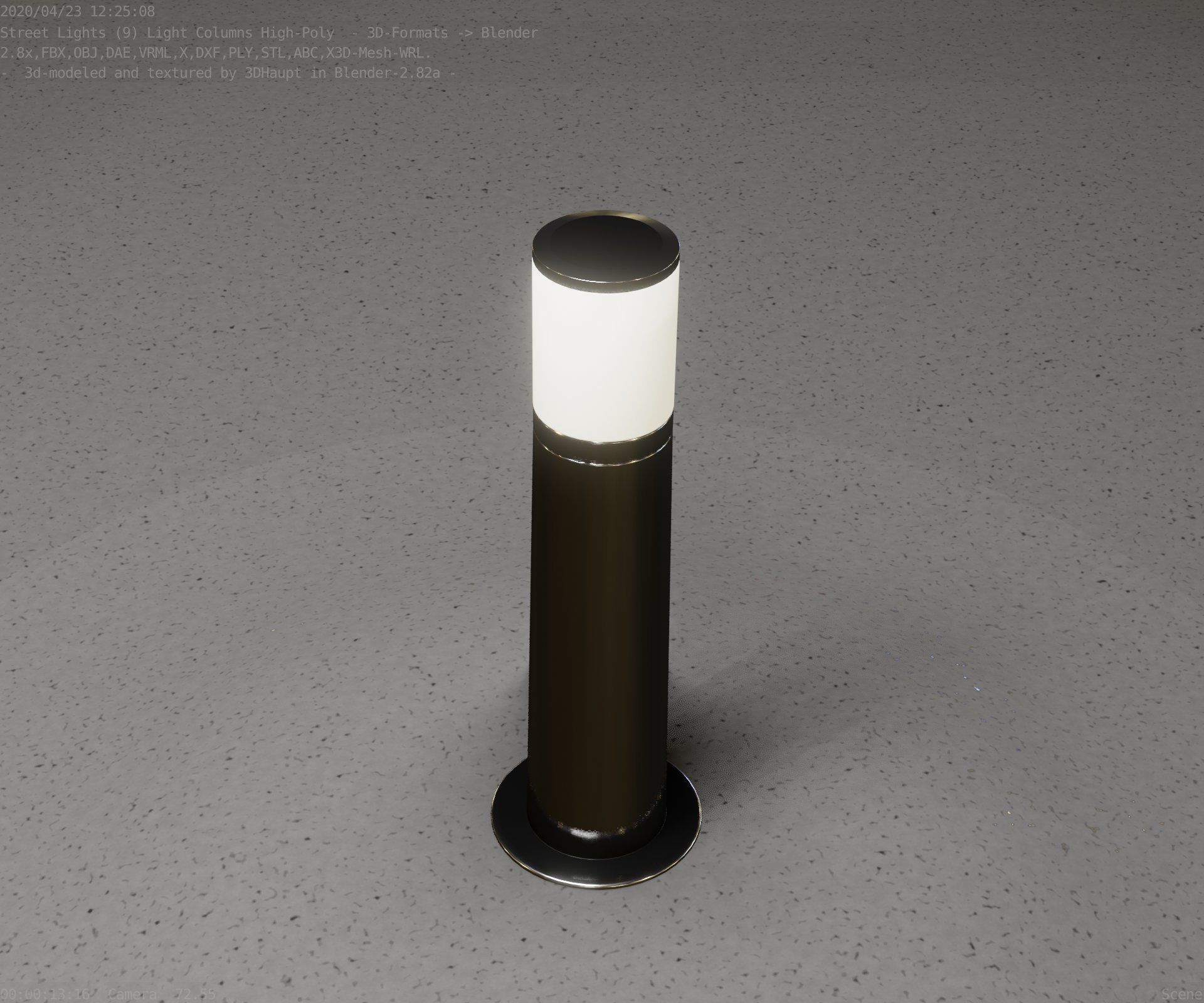Light Column -4- Street Light -9- 3D model_39