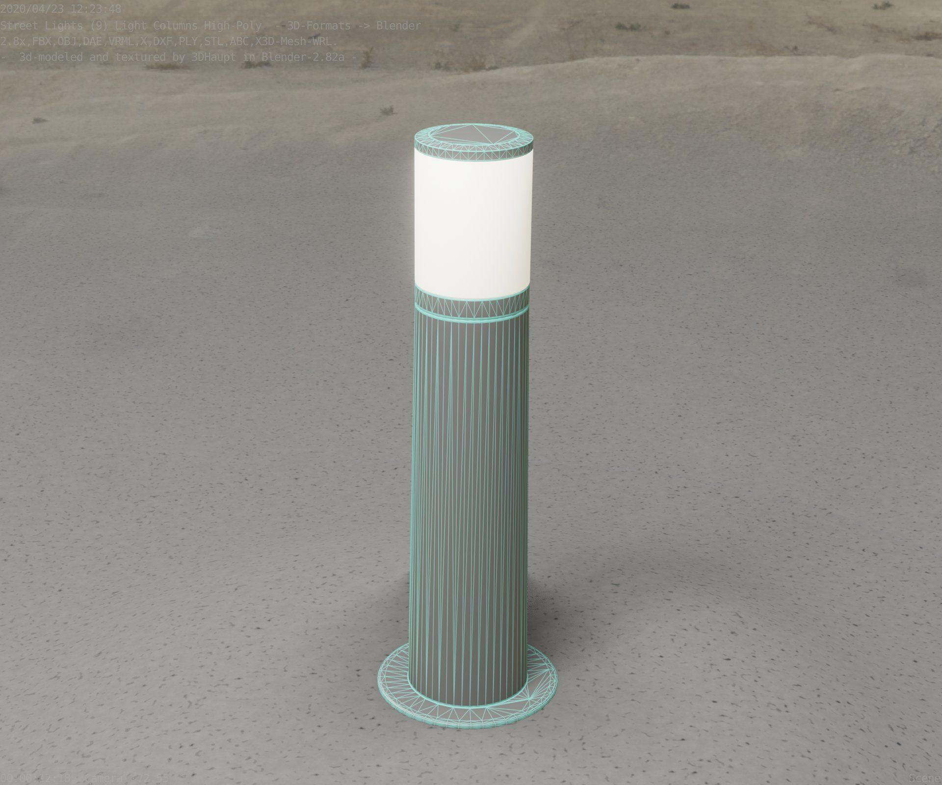 Light Column -4- Street Light -9- 3D model_17