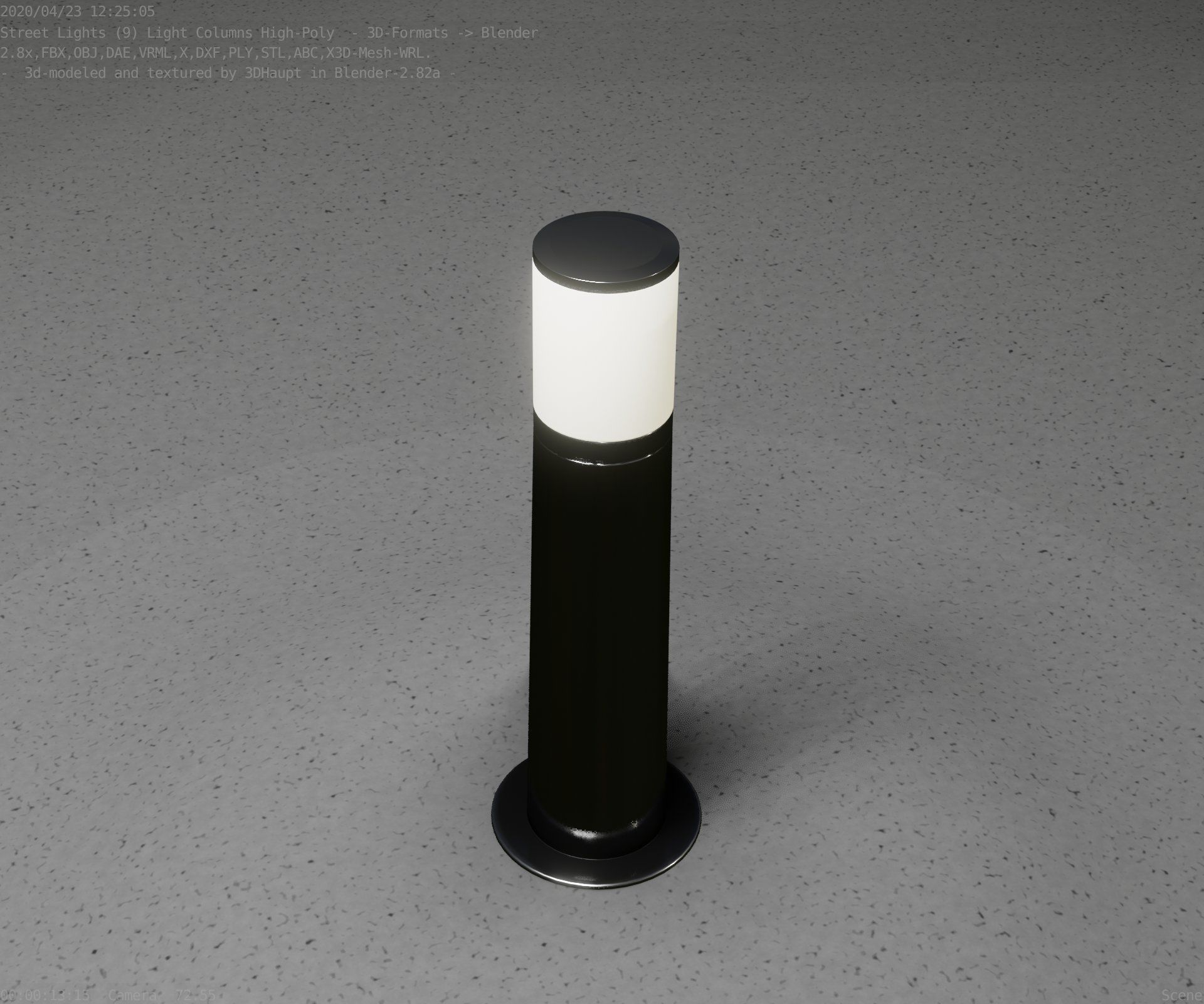 Light Column -4- Street Light -9- 3D model_38