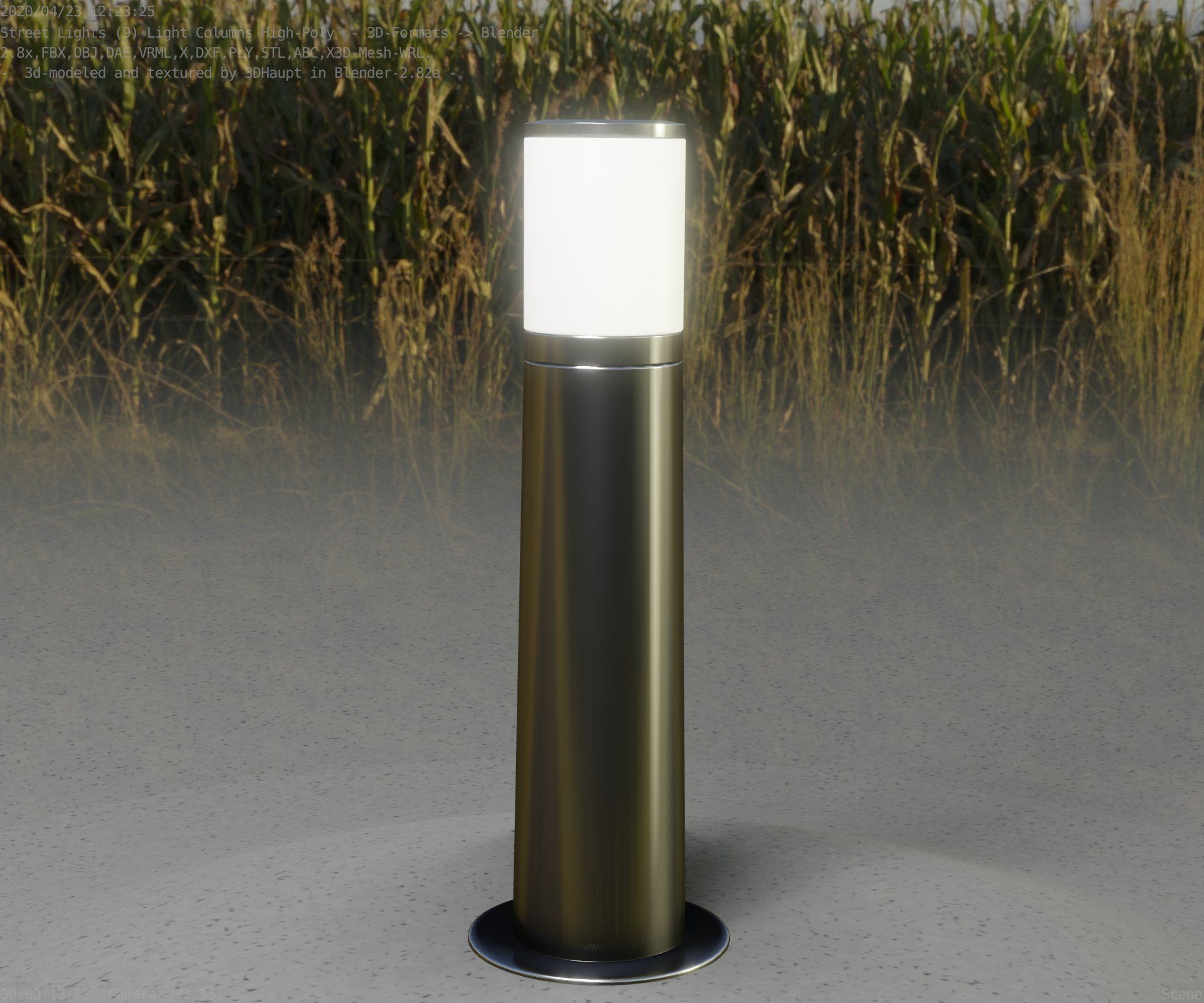 Light Column -4- Street Light -9- 3D model_12