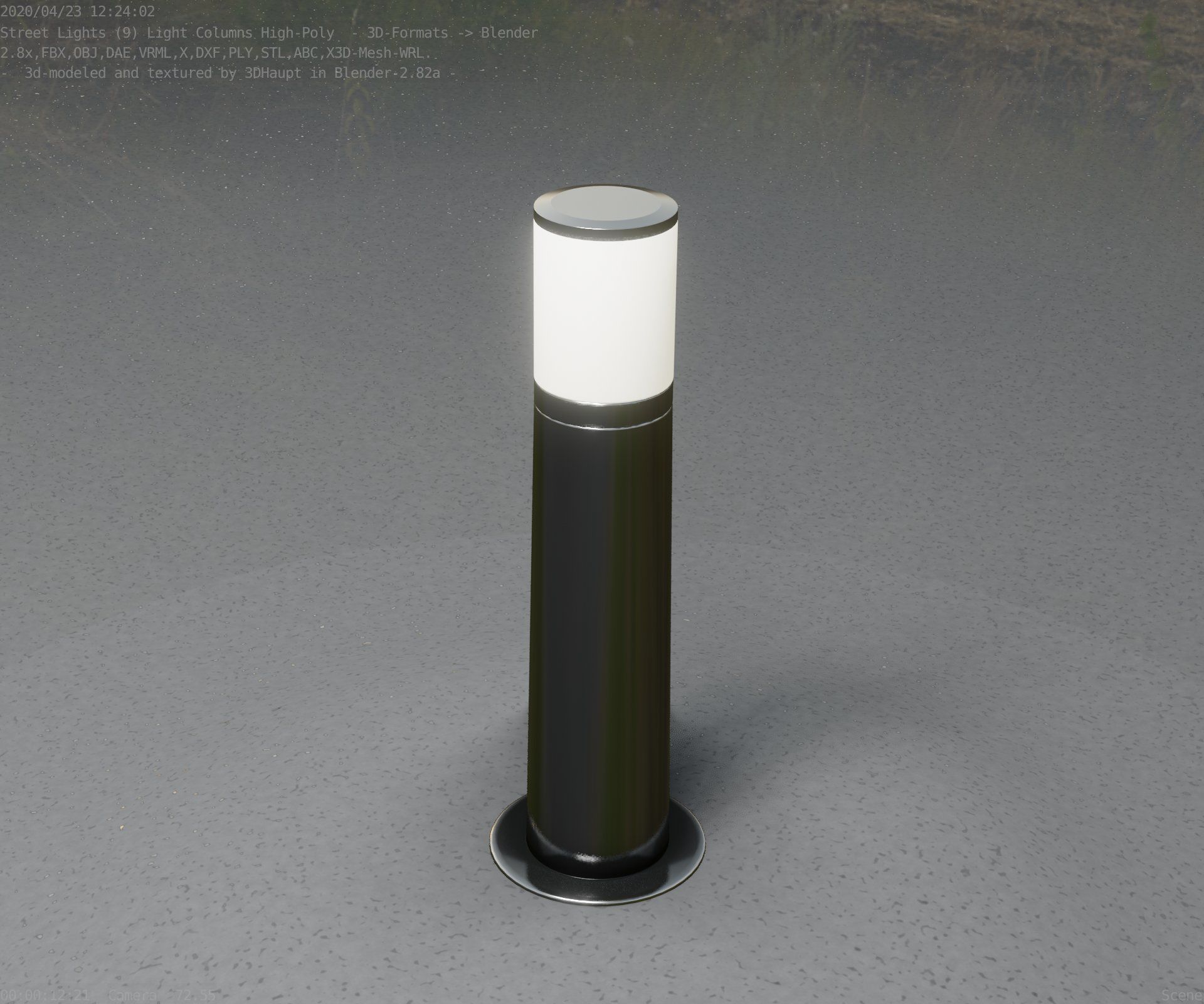Light Column -4- Street Light -9- 3D model_20