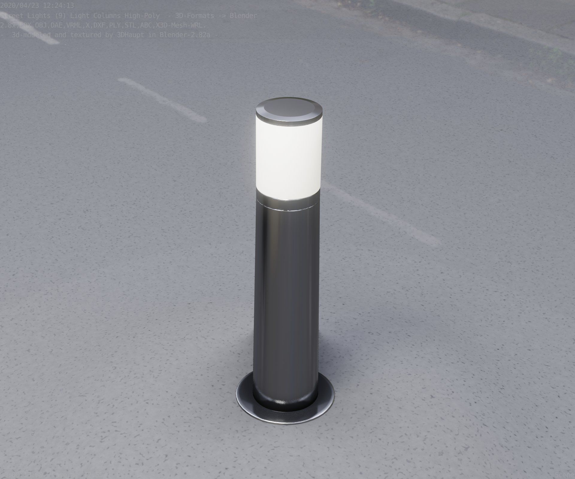 Light Column -4- Street Light -9- 3D model_23
