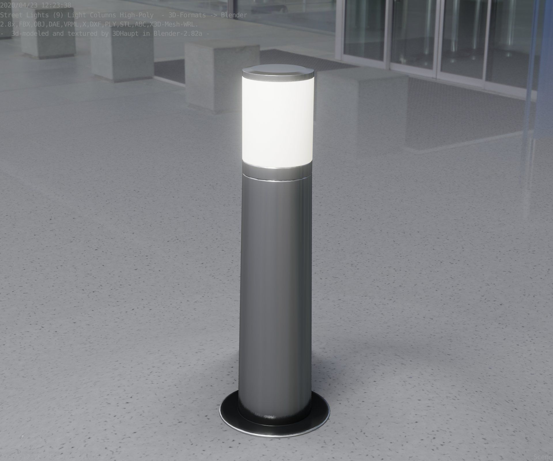 Light Column -4- Street Light -9- 3D model_15