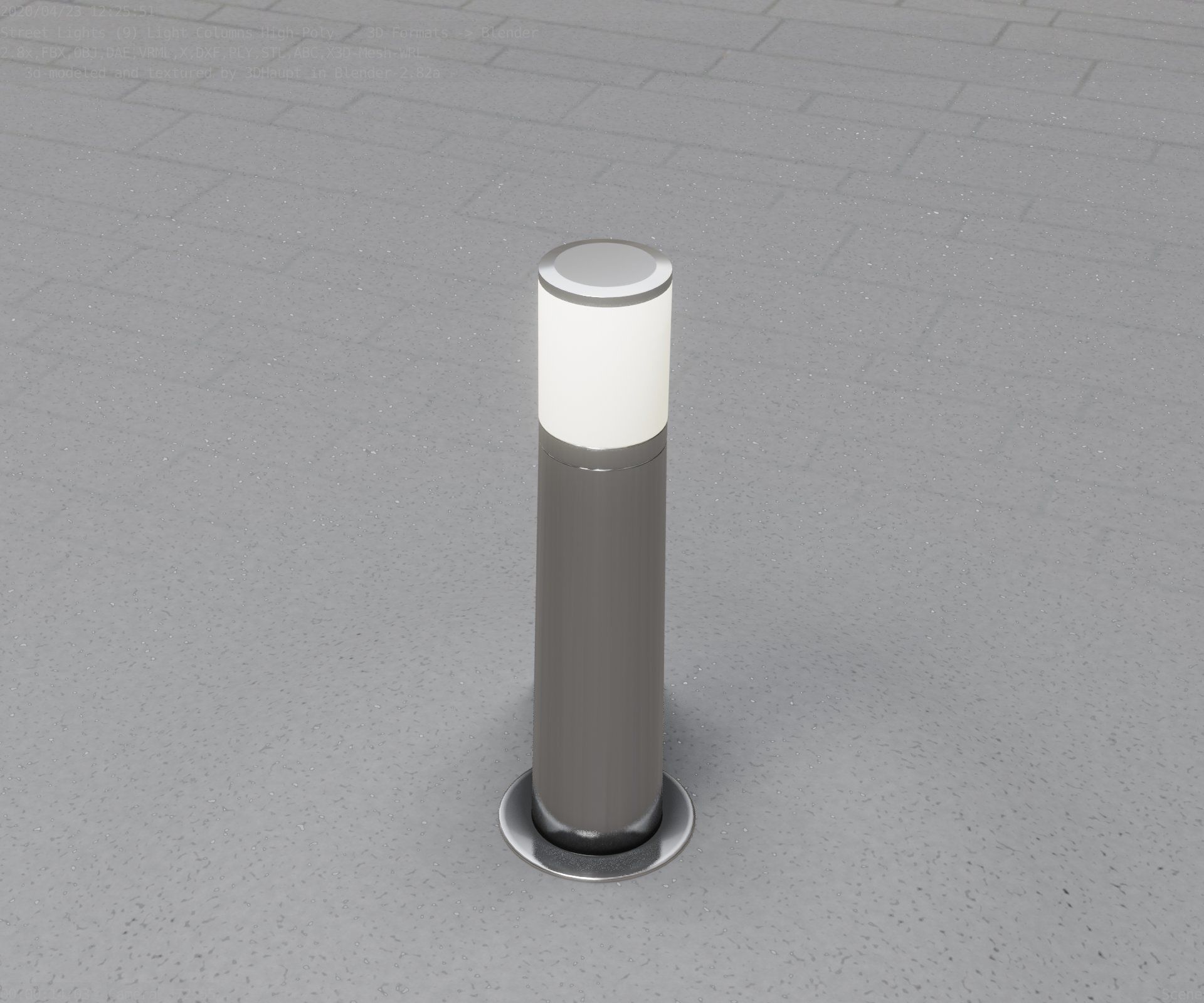 Light Column -4- Street Light -9- 3D model_50