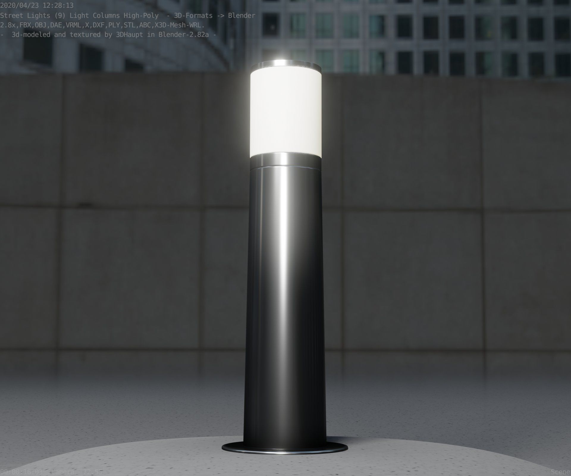 Light Column -4- Street Light -9- 3D model_87