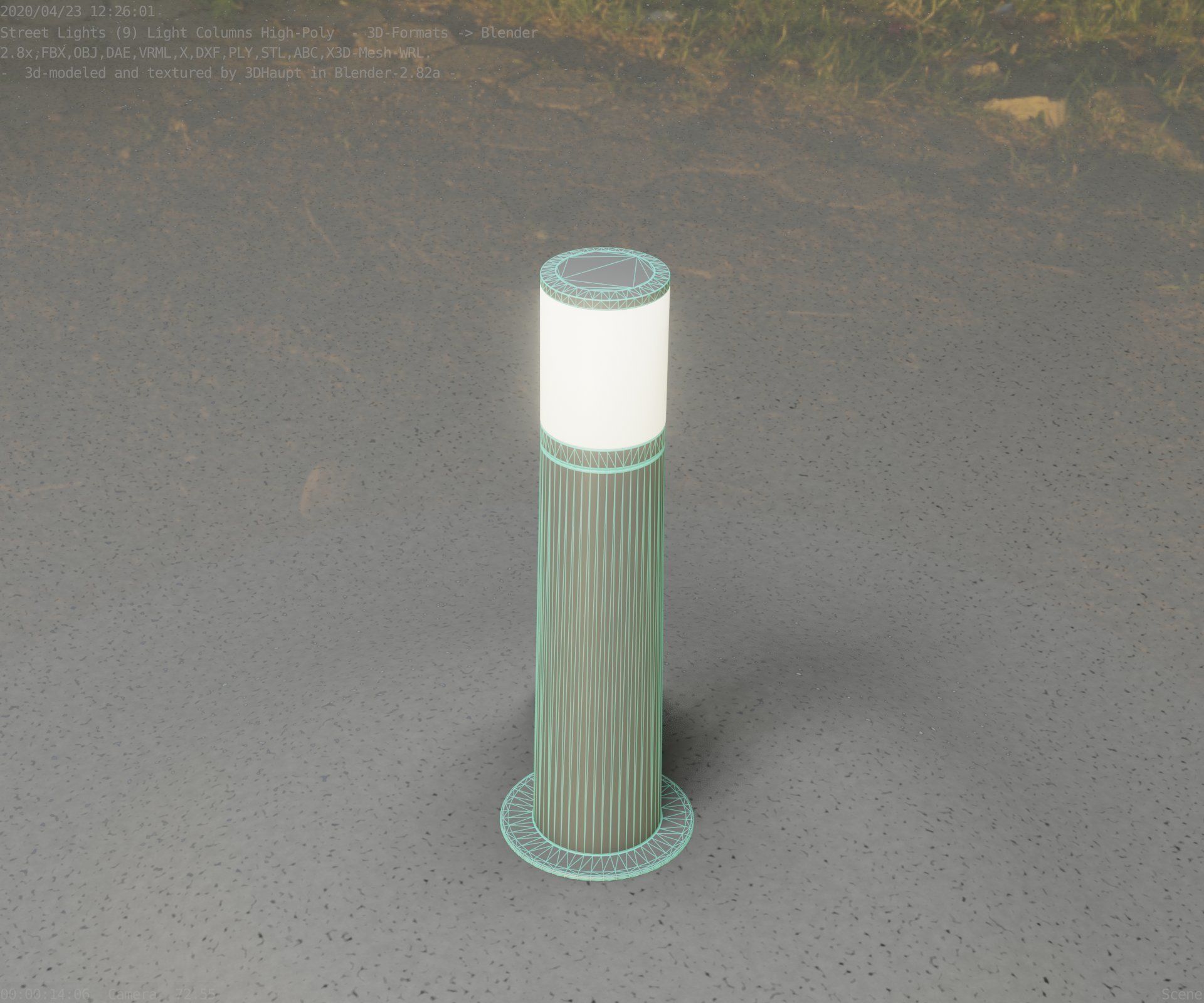 Light Column -4- Street Light -9- 3D model_53