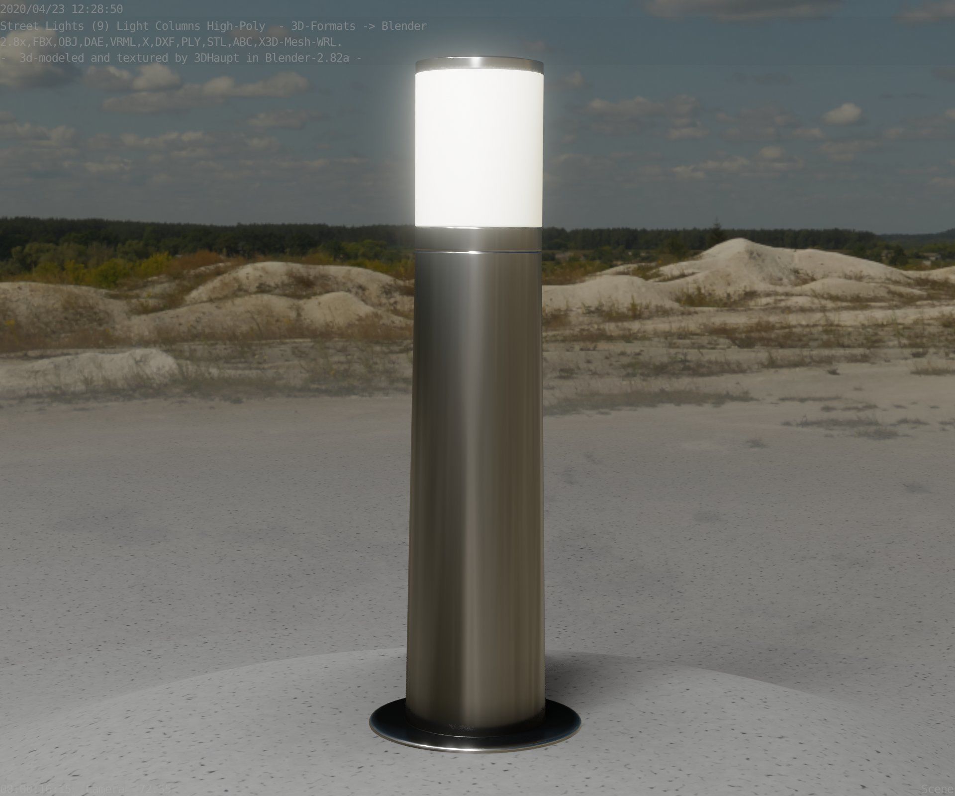 Light Column -4- Street Light -9- 3D model_99