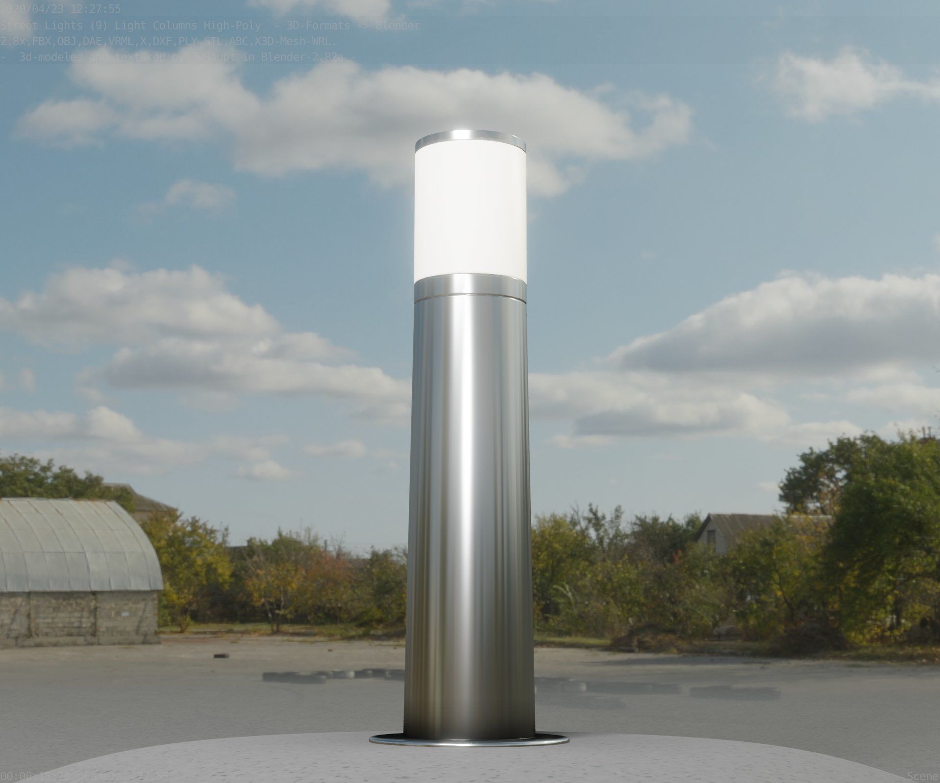Light Column -4- Street Light -9- 3D model_80