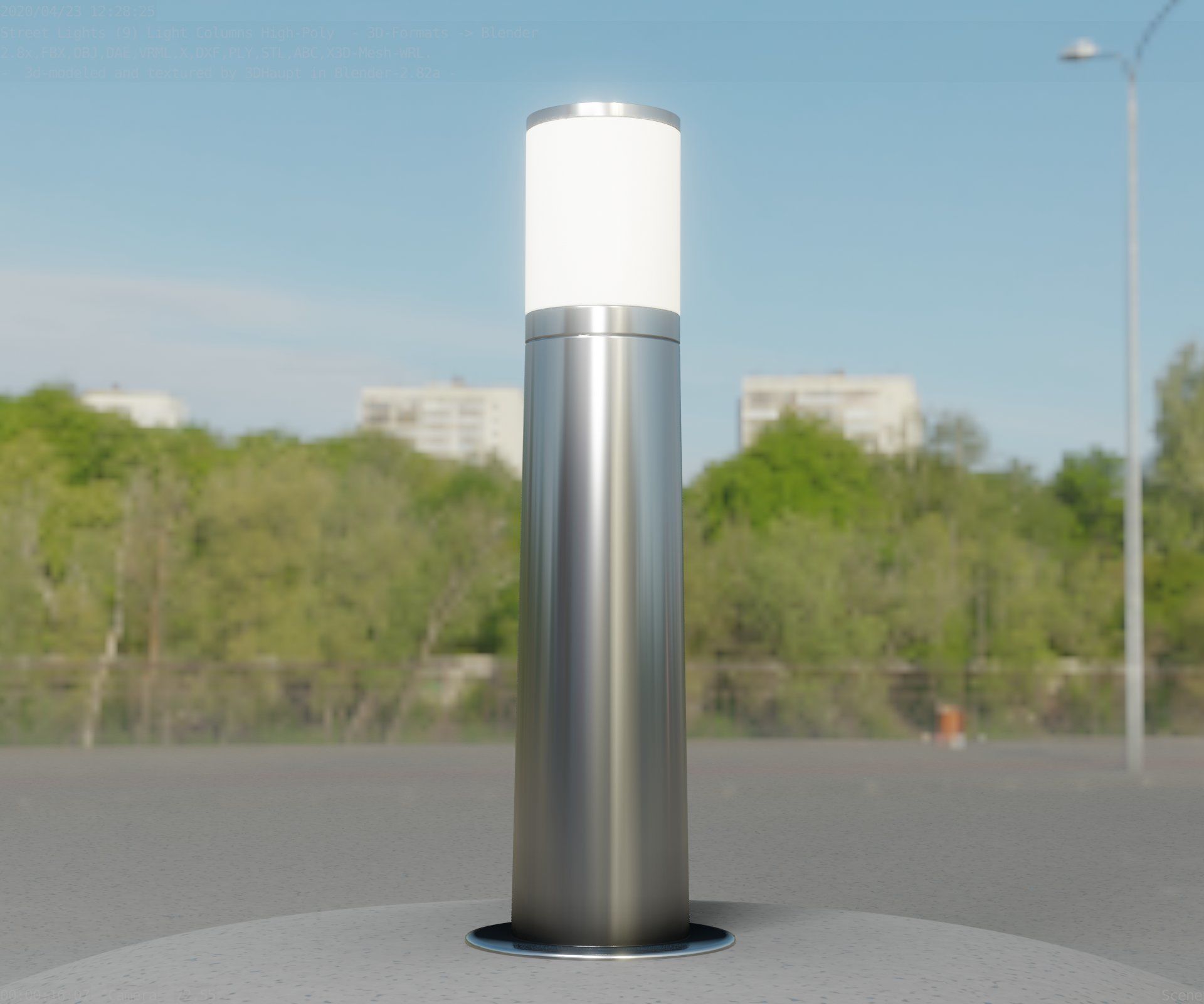 Light Column -4- Street Light -9- 3D model_91