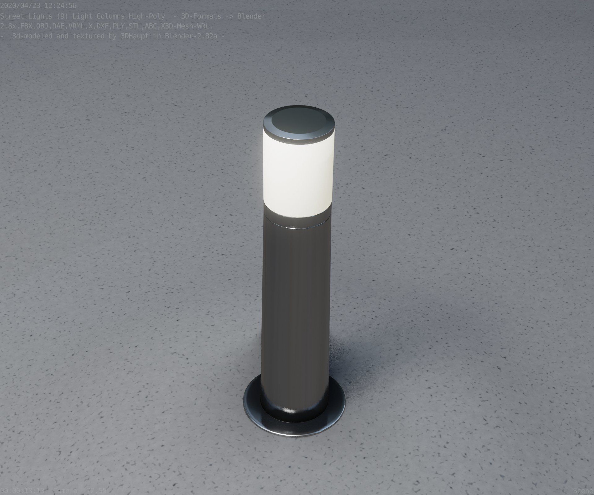 Light Column -4- Street Light -9- 3D model_36