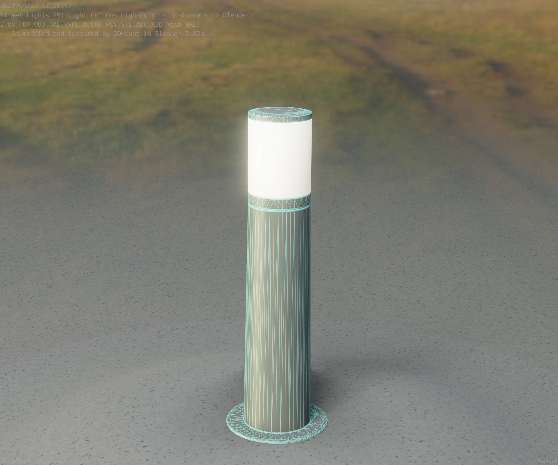 Light Column -4- Street Light -9- 3D model_65