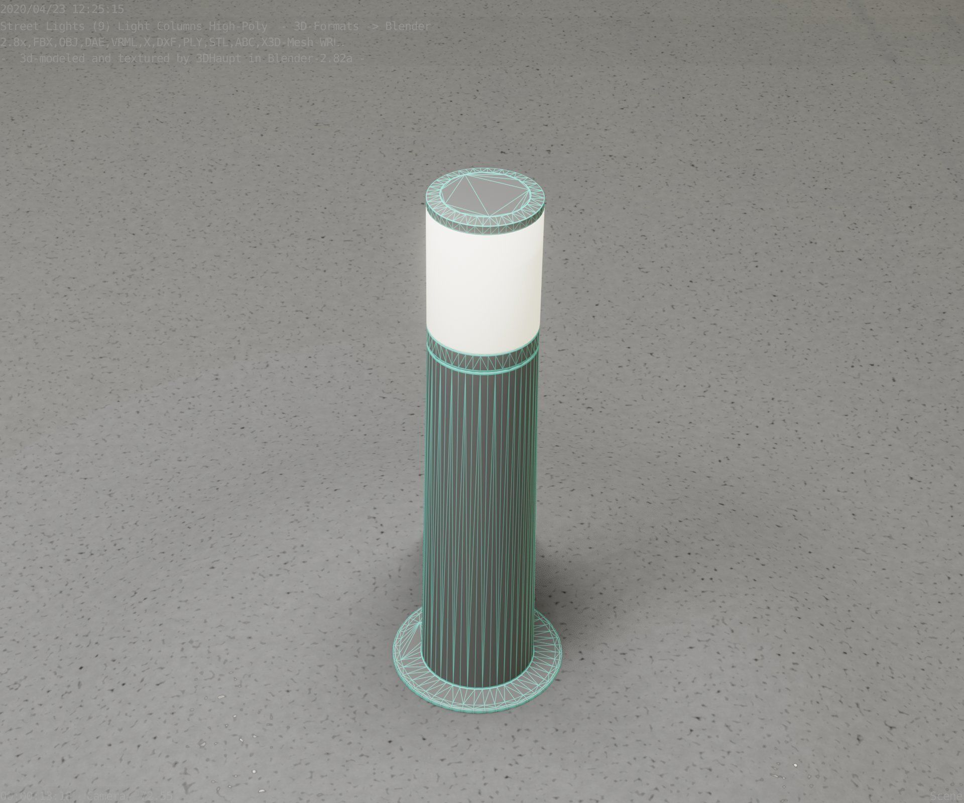 Light Column -4- Street Light -9- 3D model_41