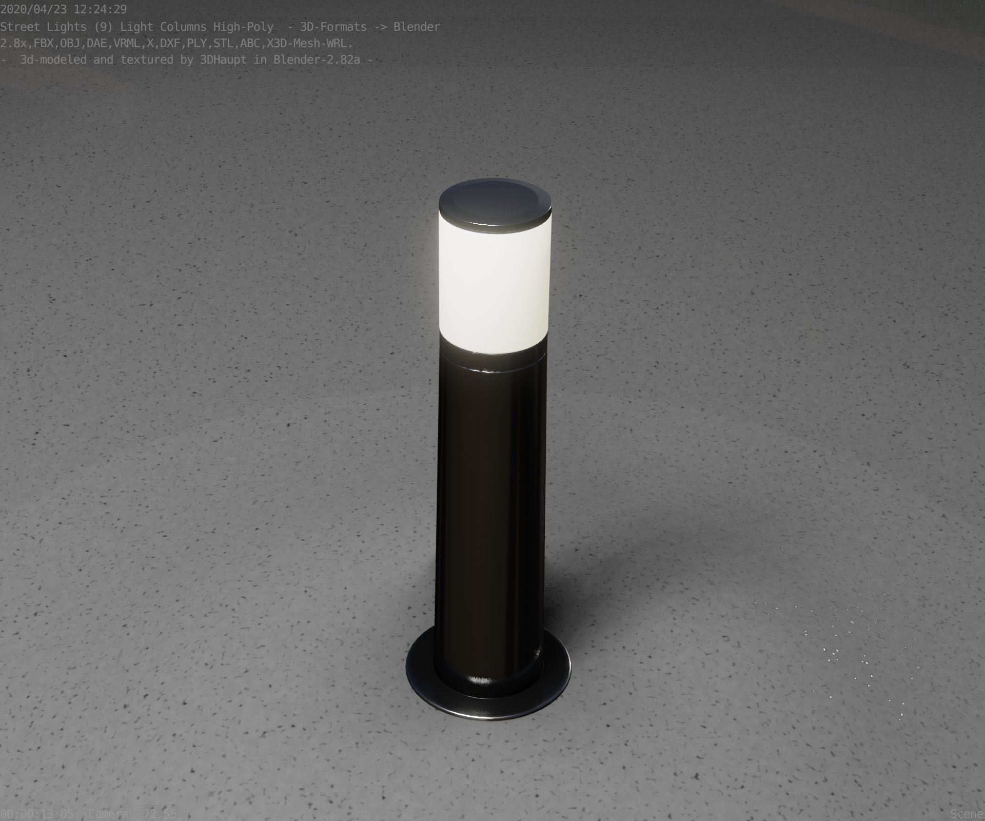 Light Column -4- Street Light -9- 3D model_28