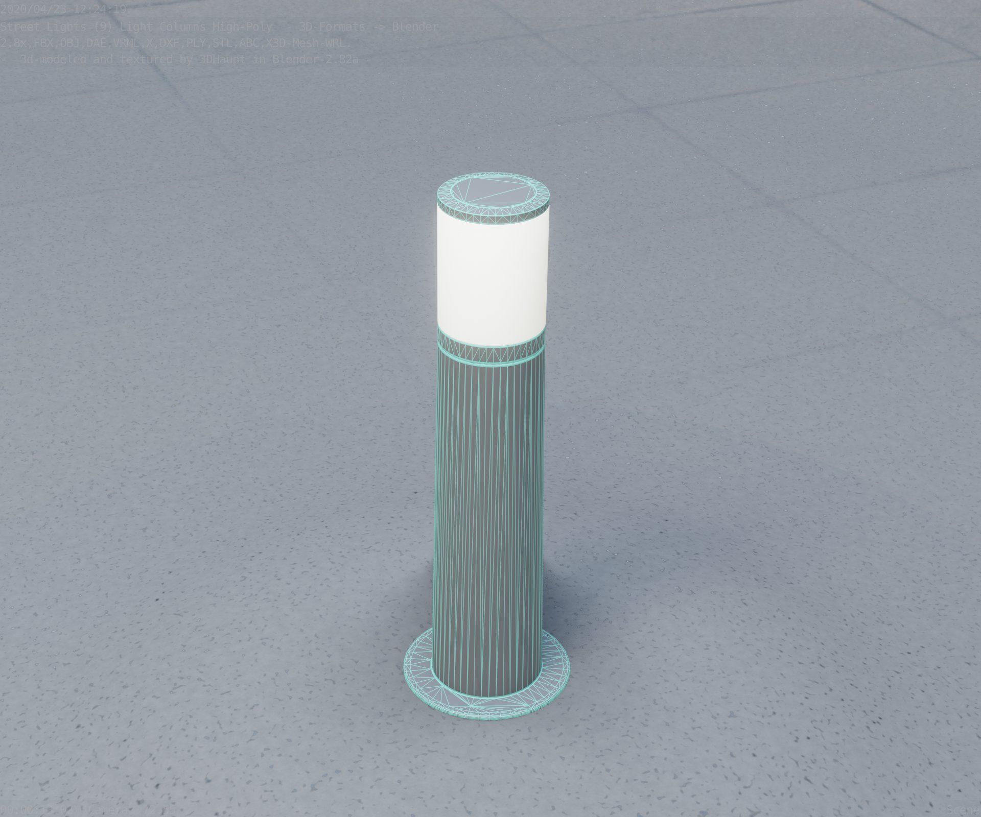Light Column -4- Street Light -9- 3D model_25