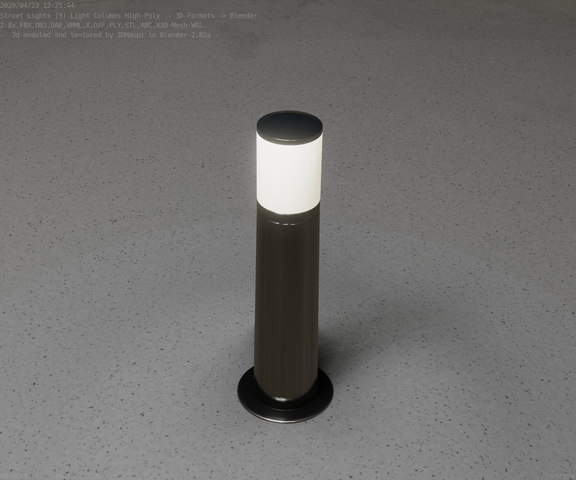 Light Column -4- Street Light -9- 3D model_48