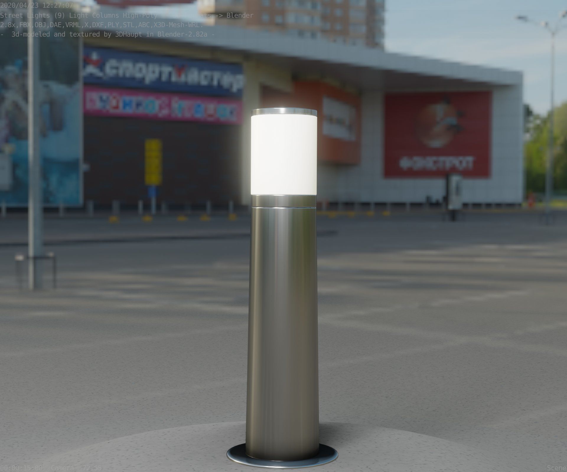 Light Column -4- Street Light -9- 3D model_71