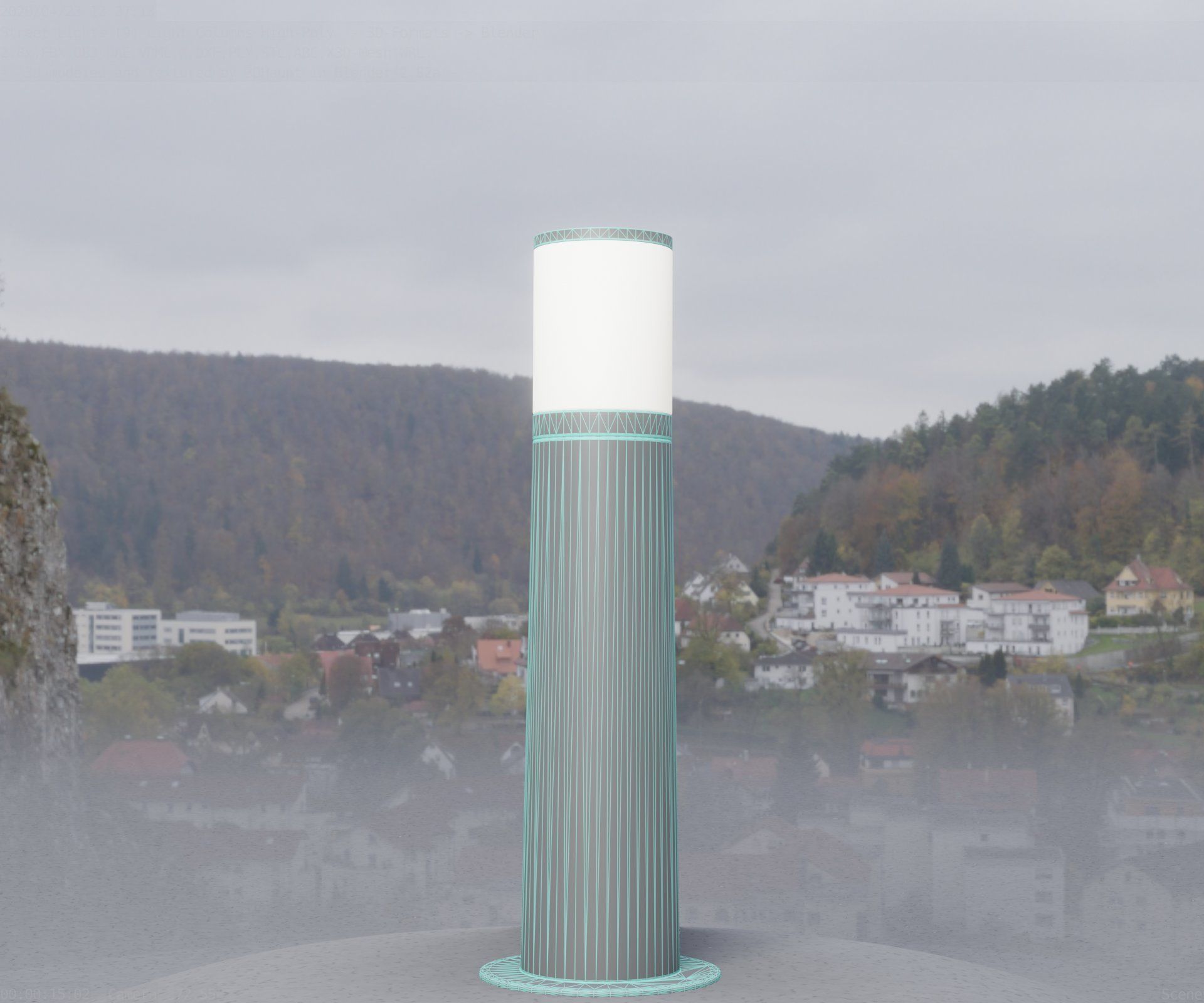Light Column -4- Street Light -9- 3D model_2