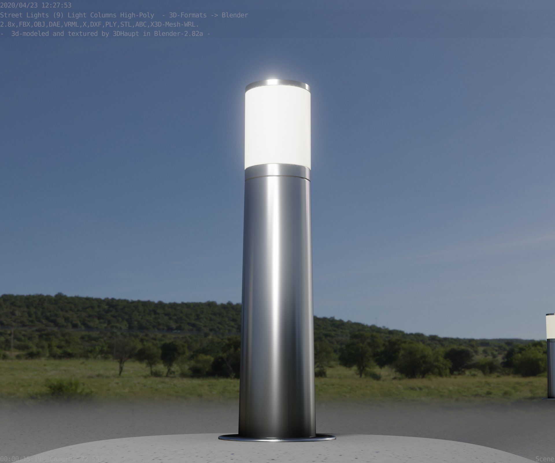 Light Column -4- Street Light -9- 3D model_79