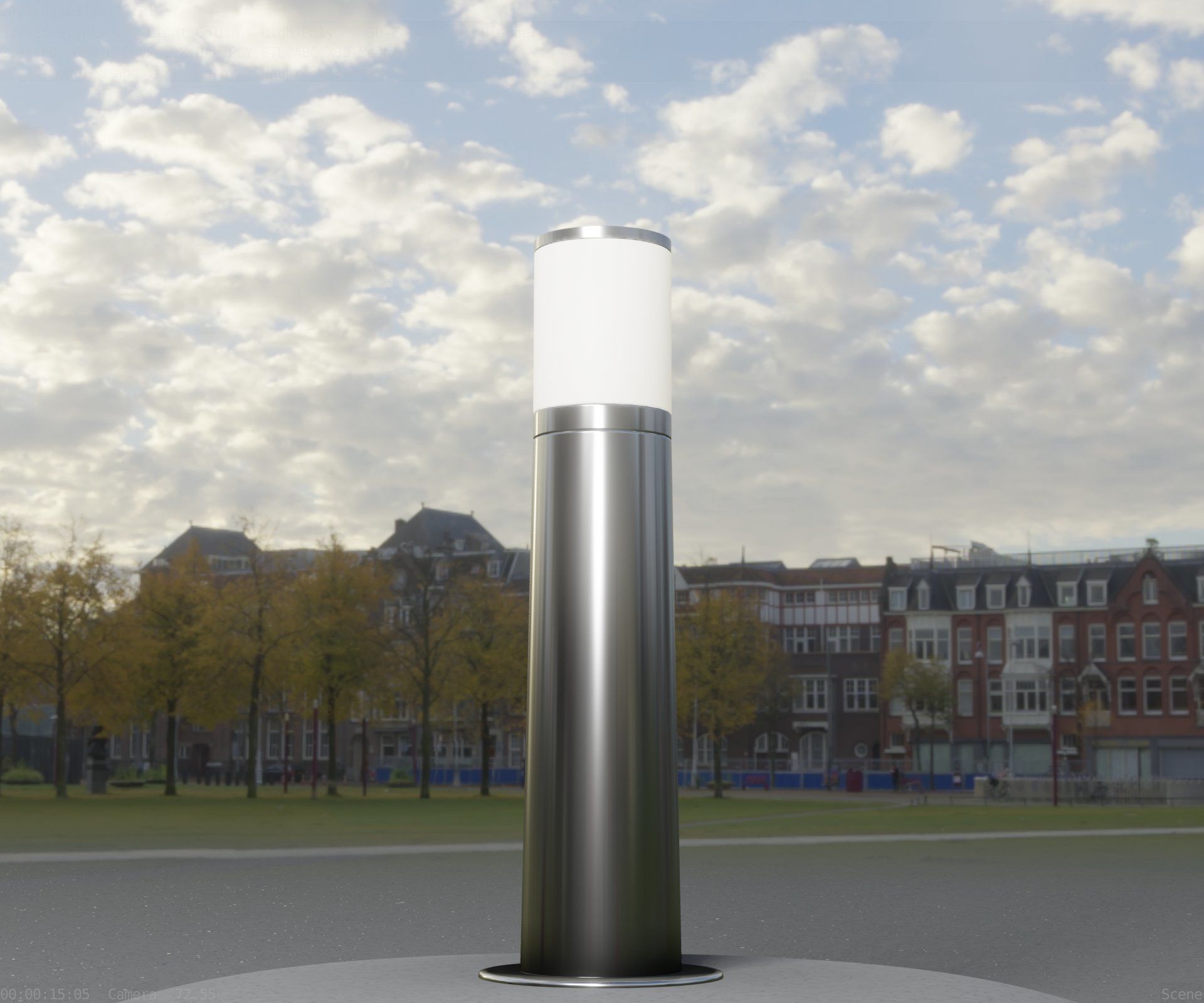 Light Column -4- Street Light -9- 3D model_1