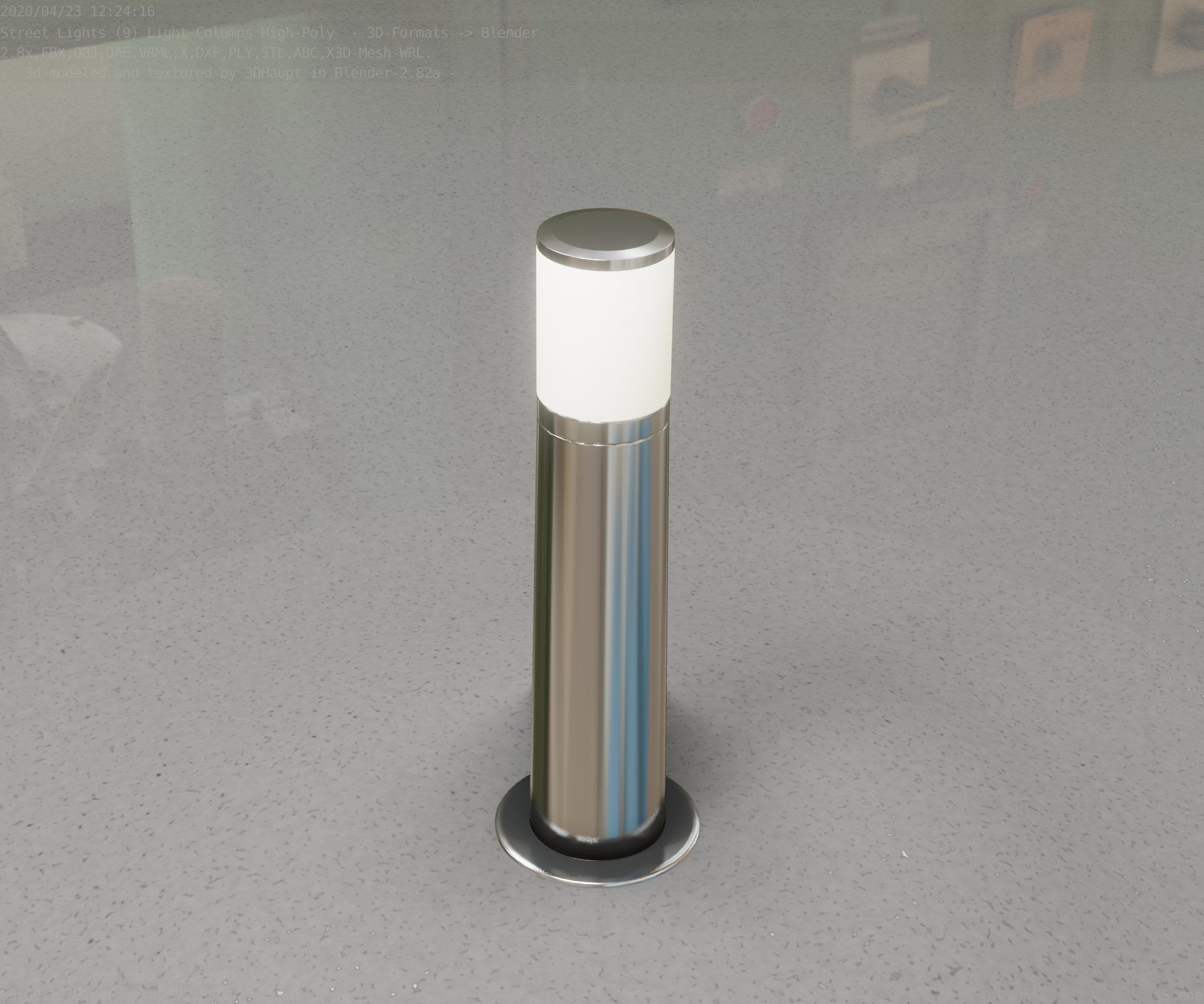 Light Column -4- Street Light -9- 3D model_24