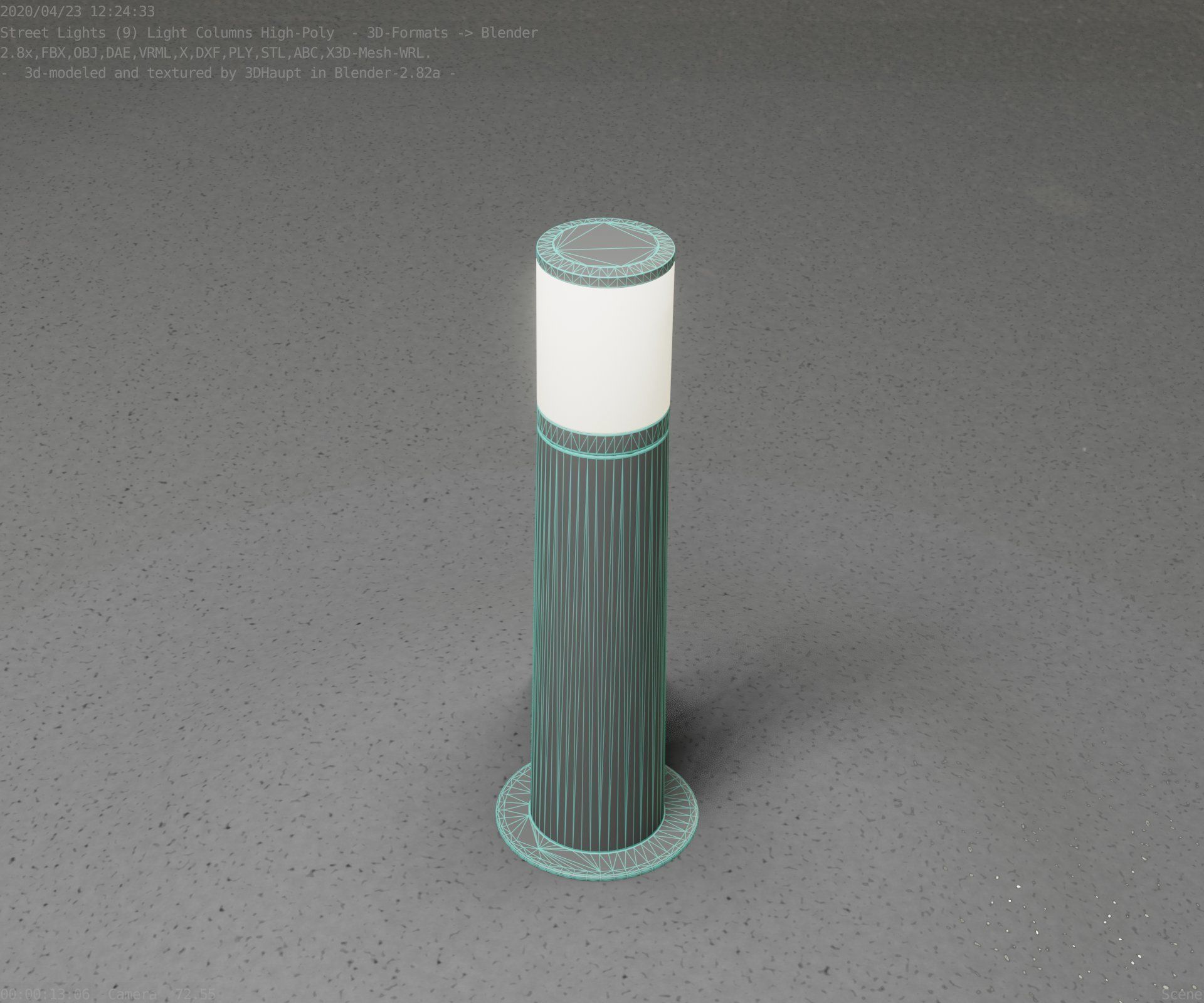Light Column -4- Street Light -9- 3D model_29