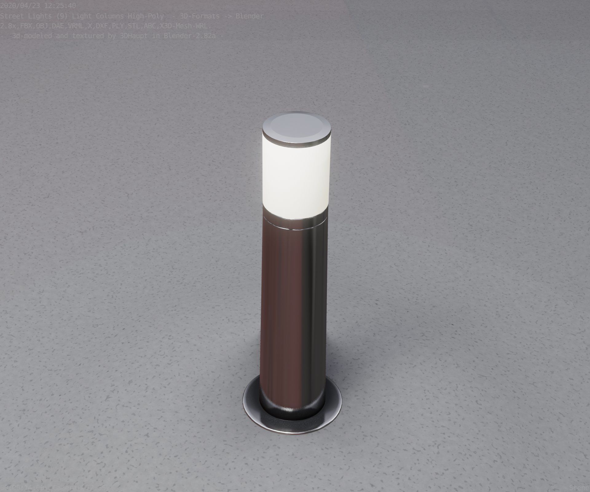 Light Column -4- Street Light -9- 3D model_47