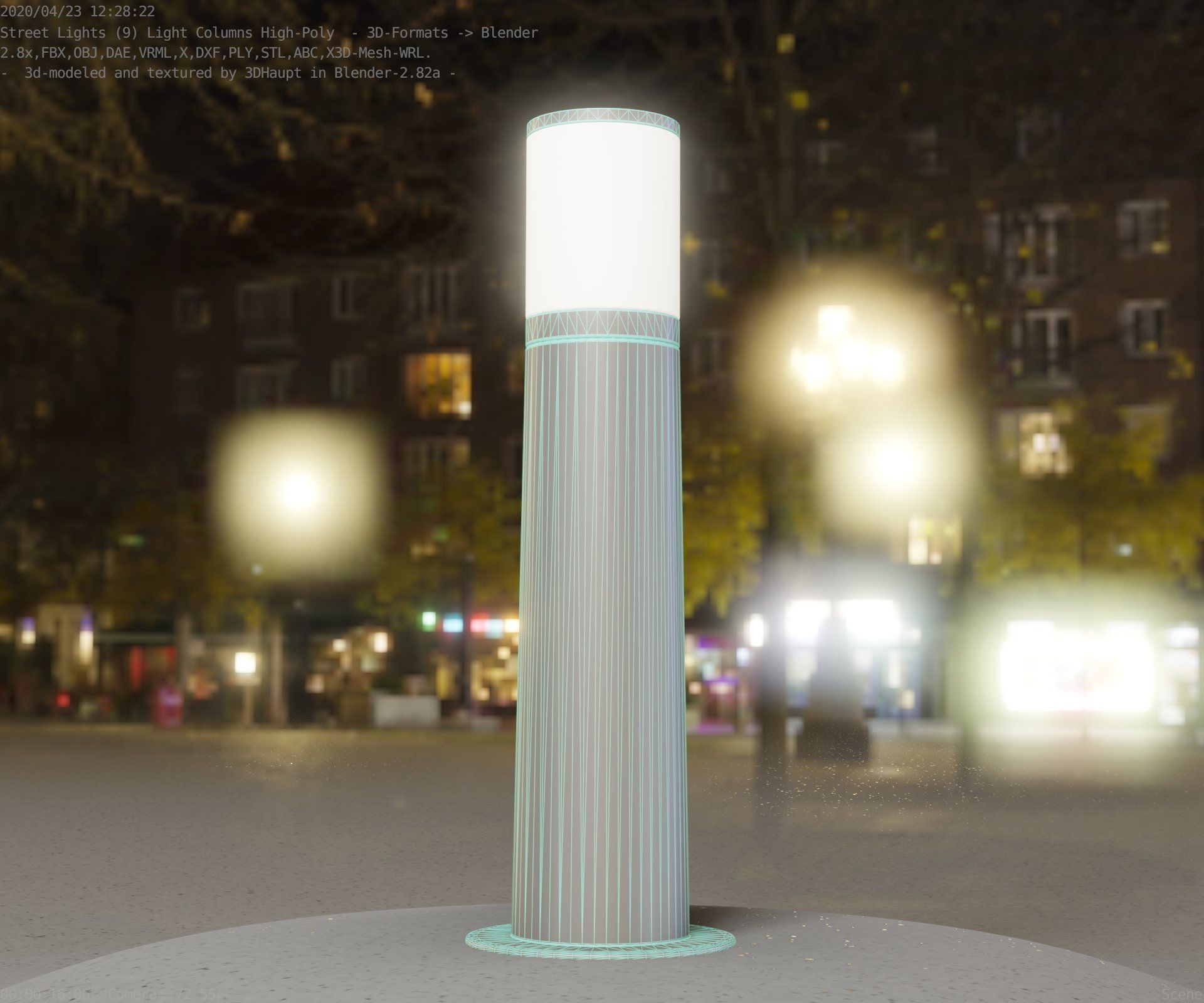 Light Column -4- Street Light -9- 3D model_90