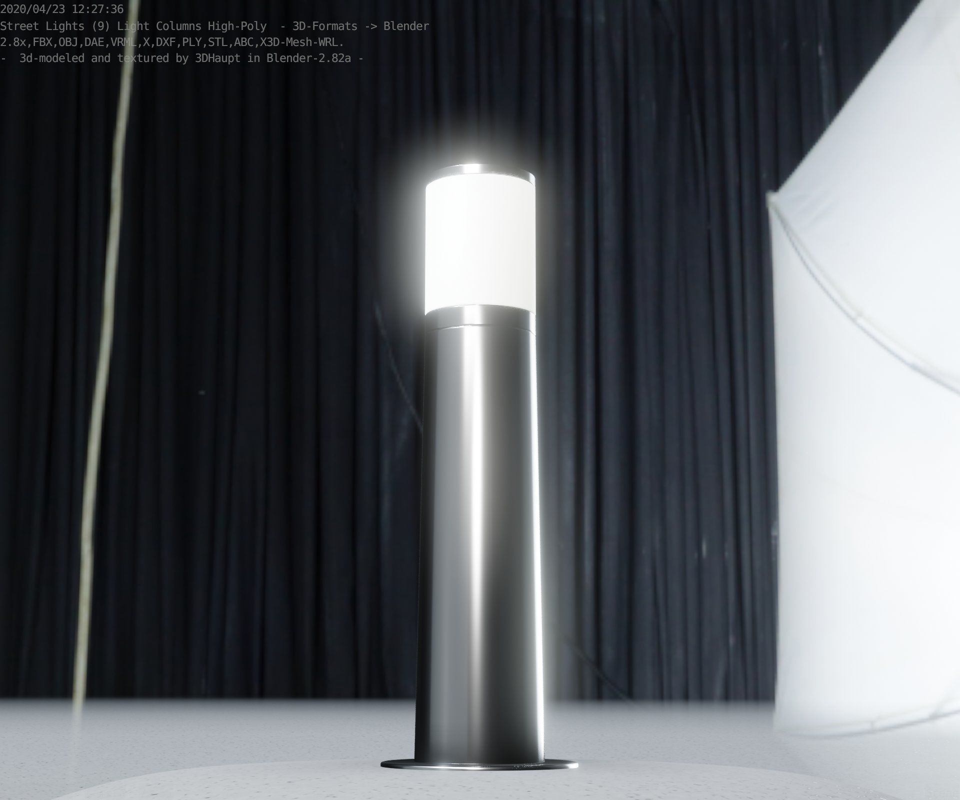 Light Column -4- Street Light -9- 3D model_72